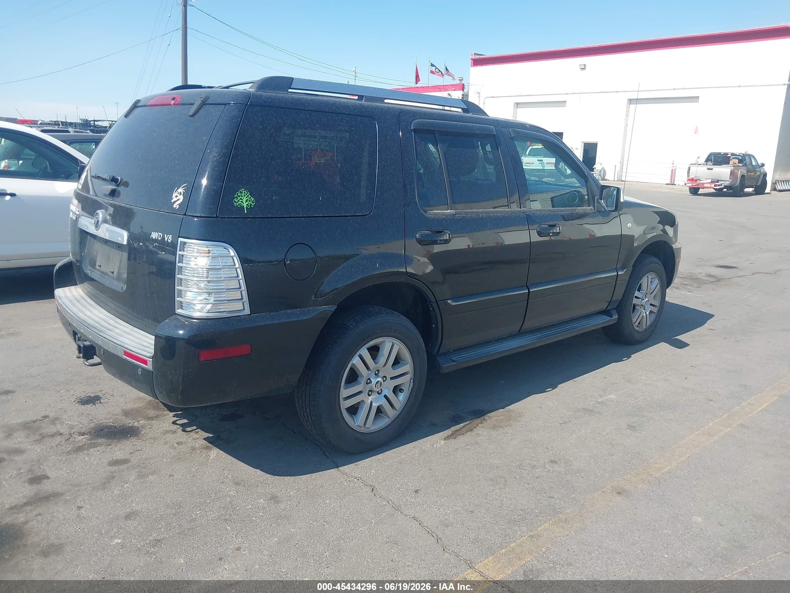 2010 Mercury Mountaineer Premier Black vin: 4M2EN4J83AUJ06403