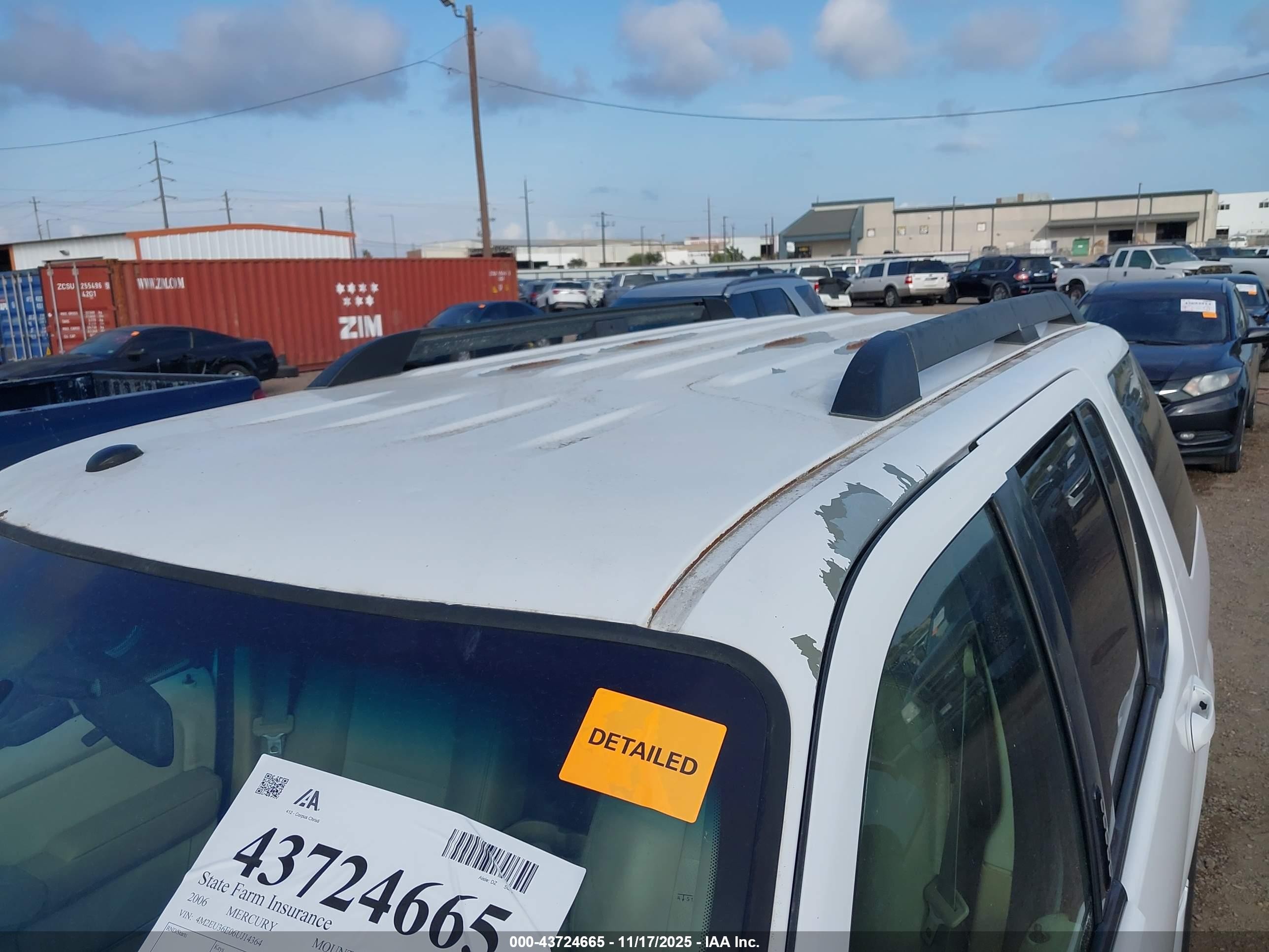2006 Mercury Mountaineer Convenience White vin: 4M2EU36E06UJ14364