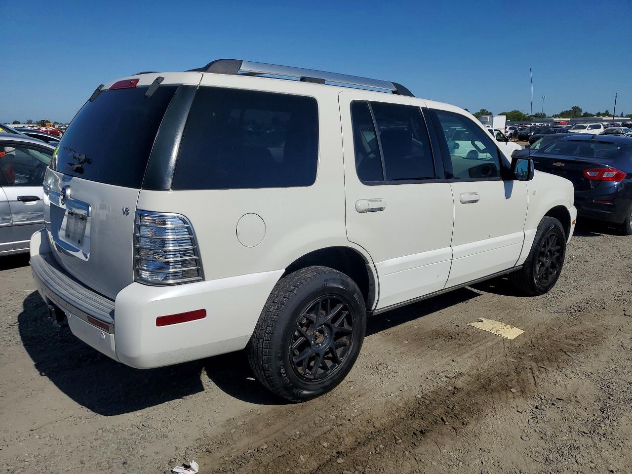 2008 Mercury Mountaineer Premier White vin: 4M2EU38828UJ00203