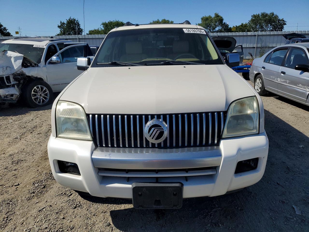 2008 Mercury Mountaineer Premier White vin: 4M2EU38828UJ00203