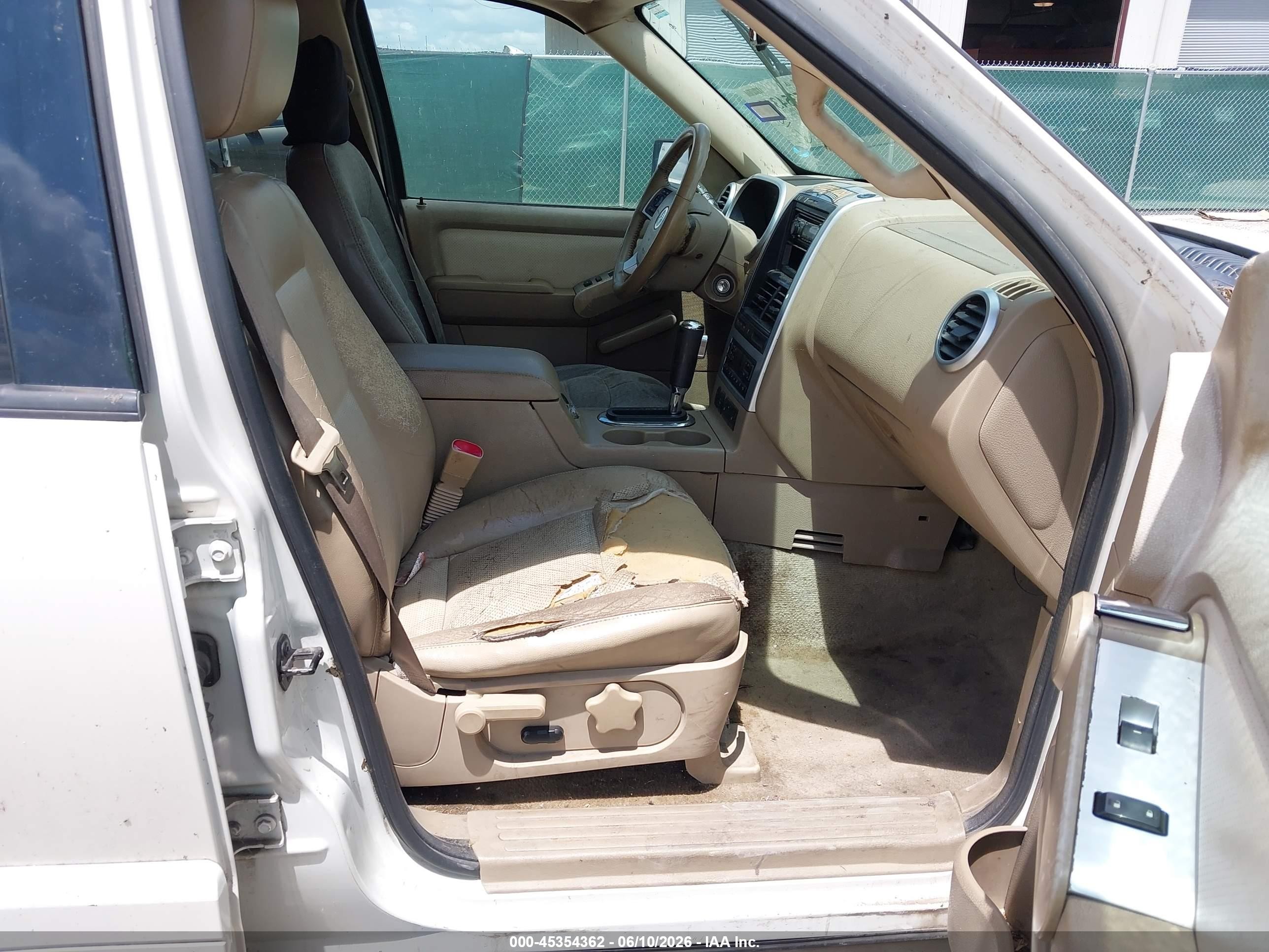 2007 Mercury Mountaineer Premier White vin: 4M2EU388X7UJ10766