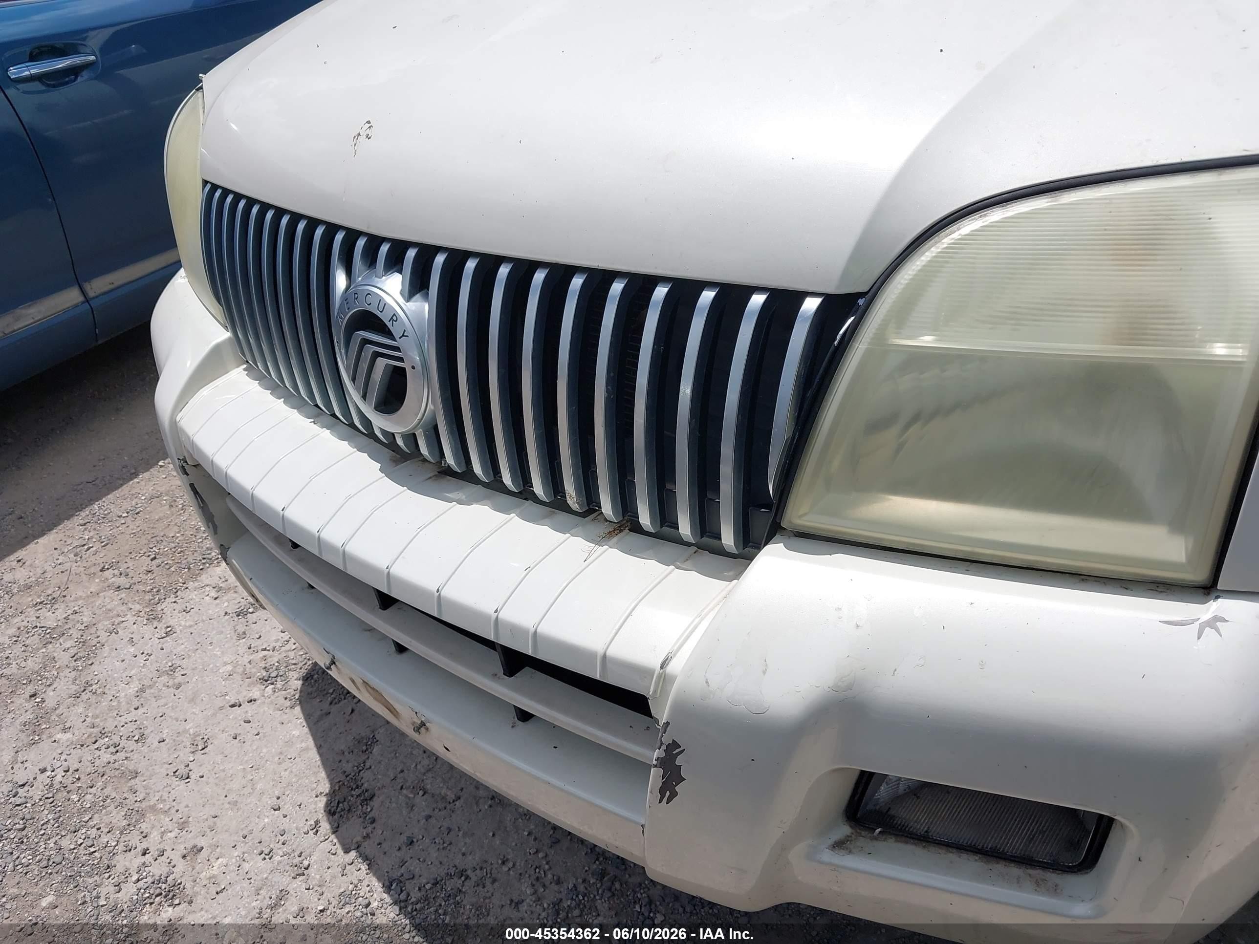 2007 Mercury Mountaineer Premier White vin: 4M2EU388X7UJ10766