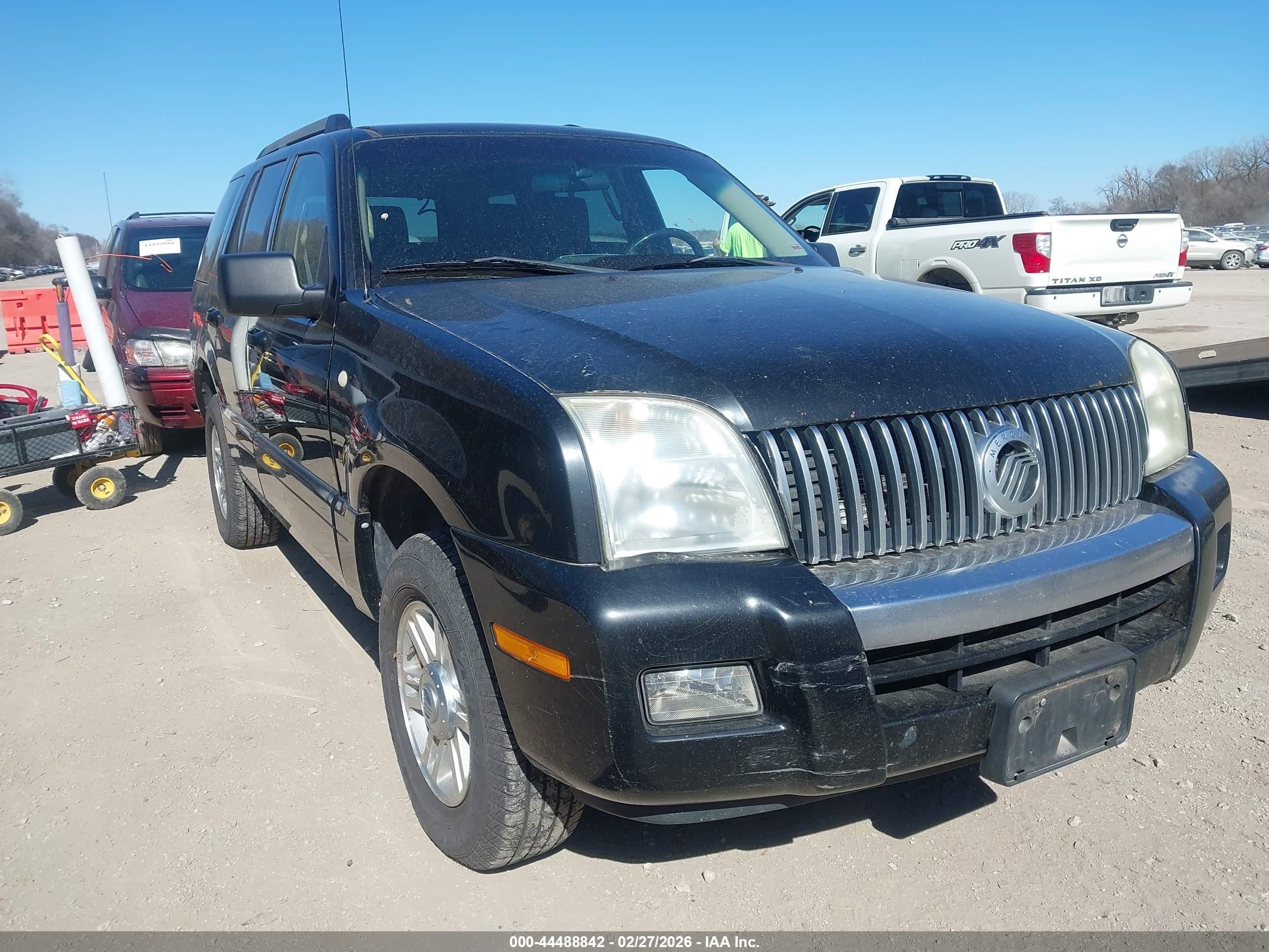 2006 Mercury Mountaineer Convenience Black vin: 4M2EU46E16UJ06022
