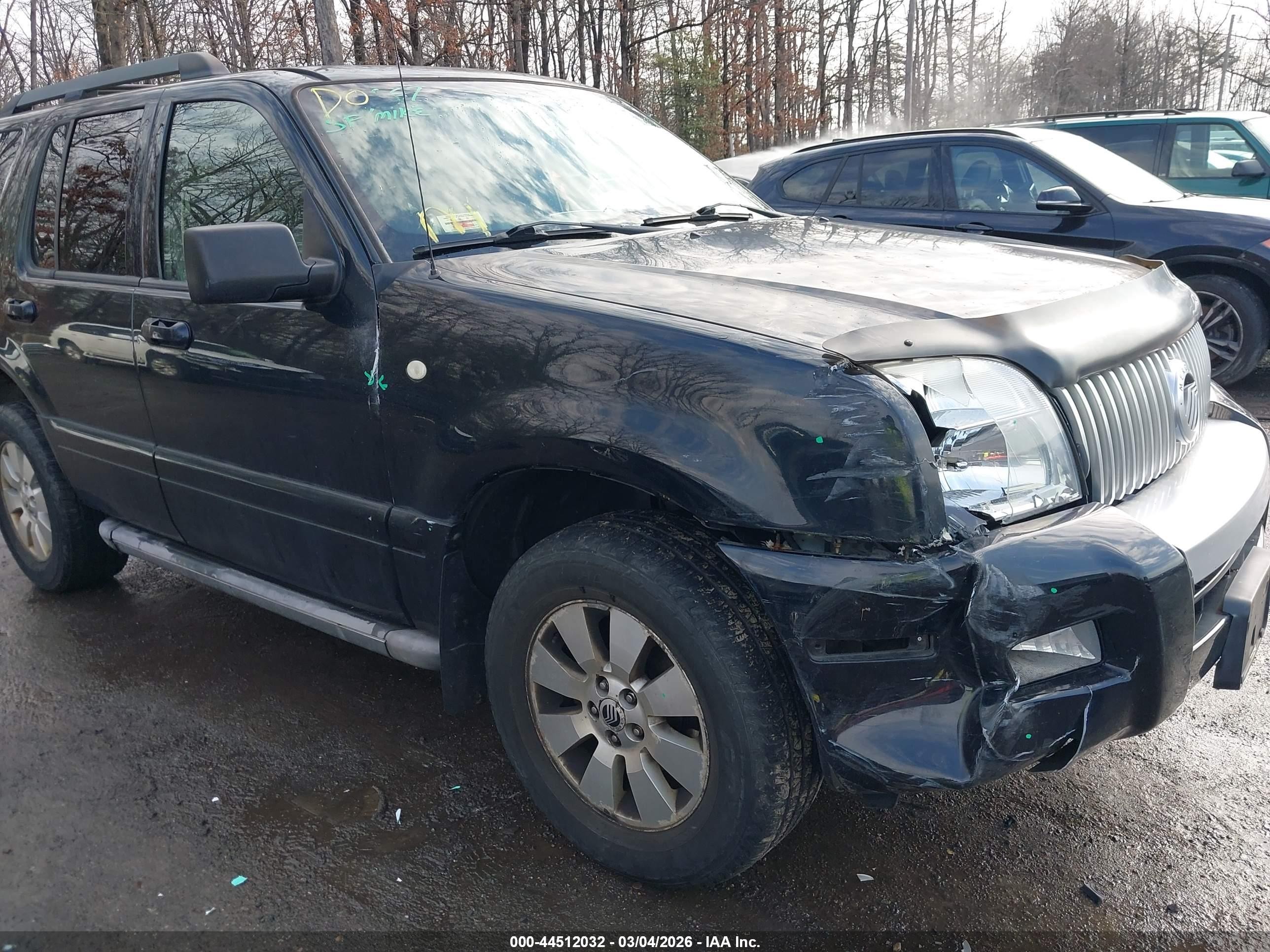 2006 Mercury Mountaineer Convenience Black vin: 4M2EU46EX6UJ09016