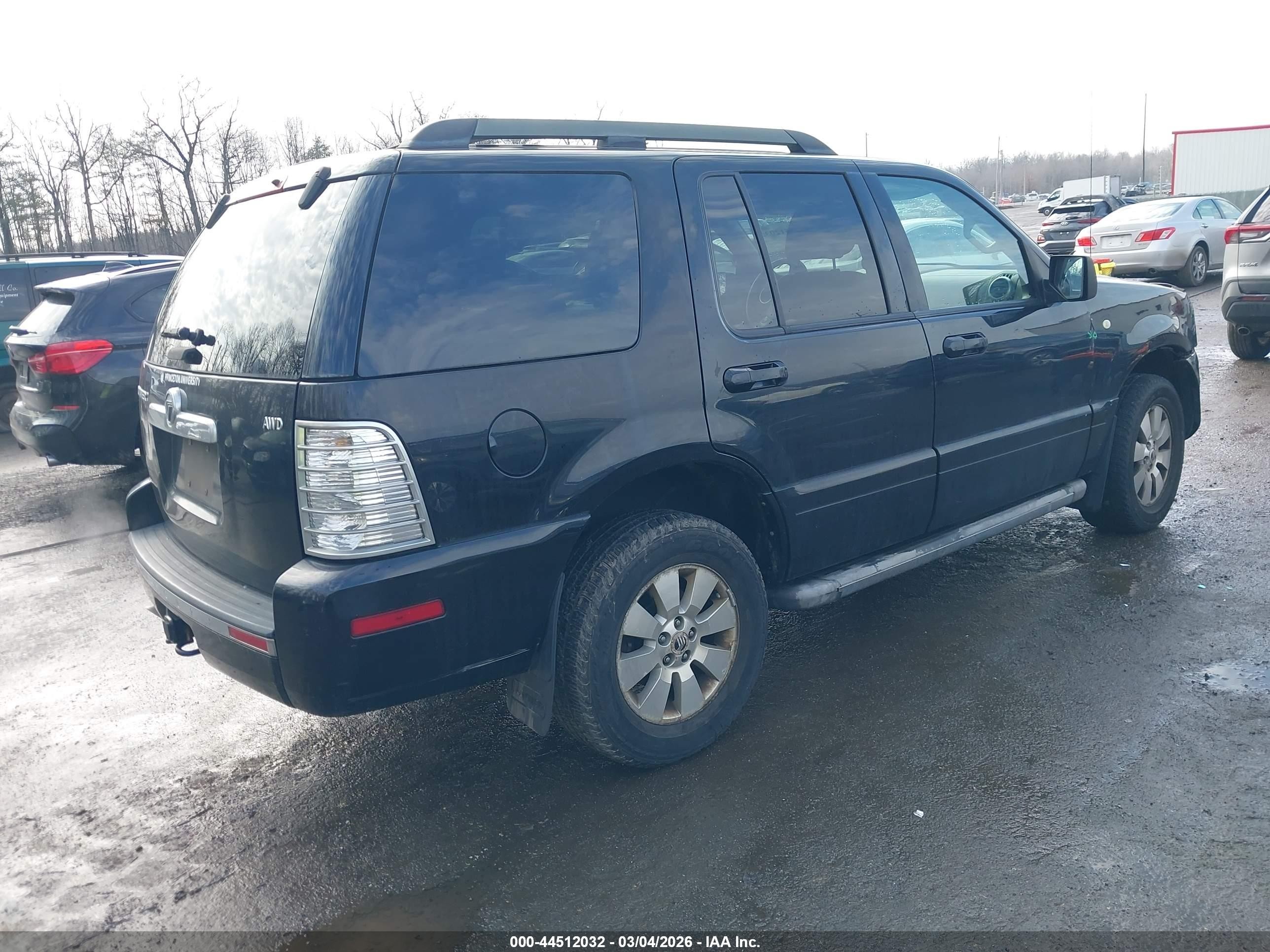 2006 Mercury Mountaineer Convenience Black vin: 4M2EU46EX6UJ09016