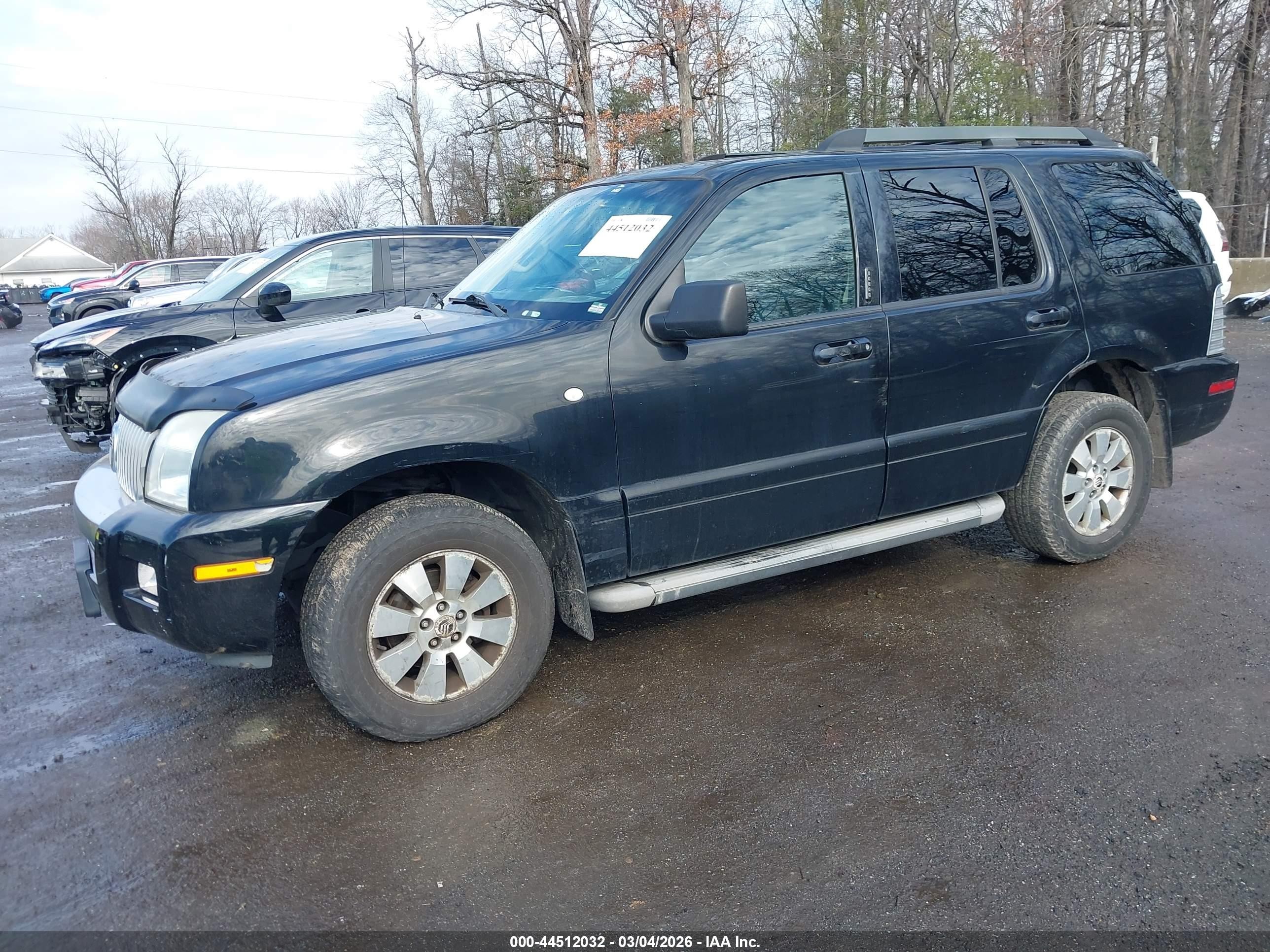 2006 Mercury Mountaineer Convenience Black vin: 4M2EU46EX6UJ09016
