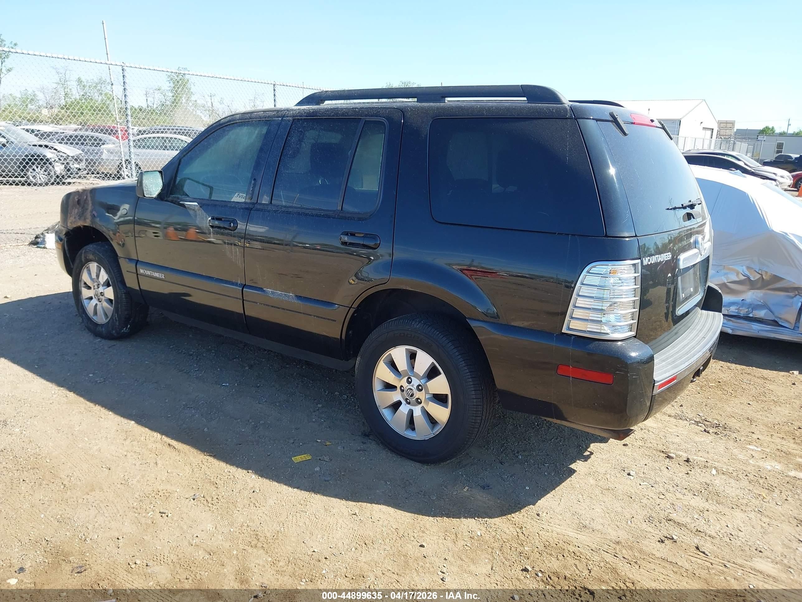 2008 Mercury Mountaineer   Black vin: 4M2EU47E08UJ16705