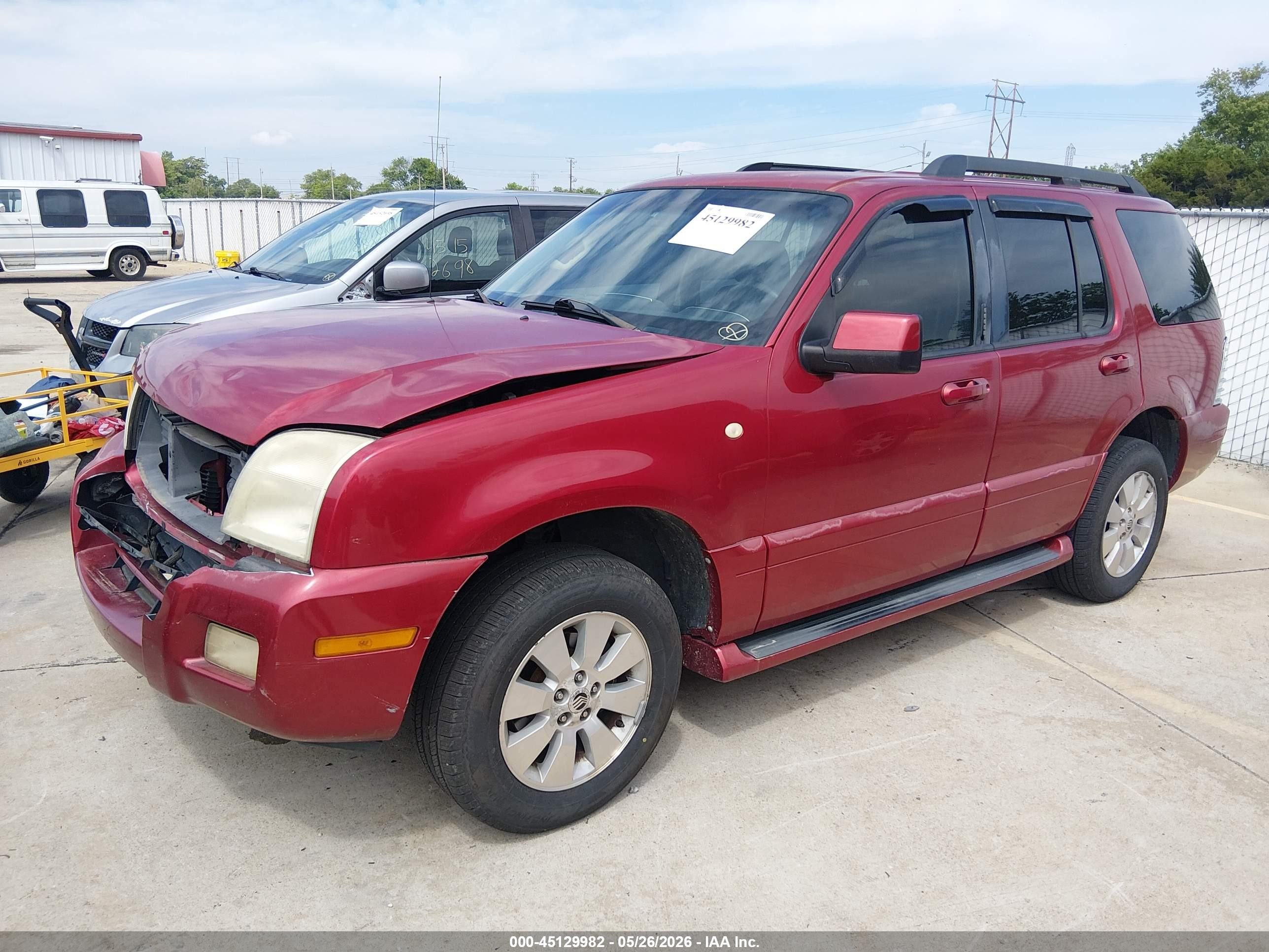 2006 Mercury Mountaineer Luxury Red vin: 4M2EU47E16UJ04074