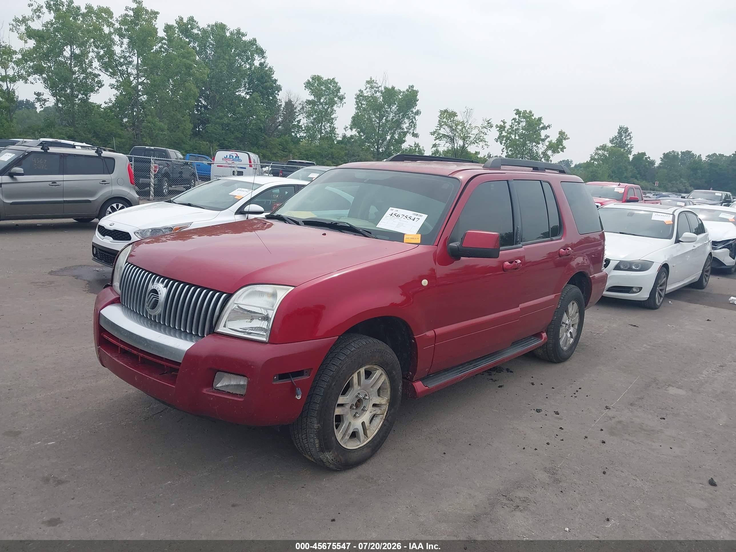 2006 Mercury Mountaineer Luxury Red vin: 4M2EU47E16UJ05855