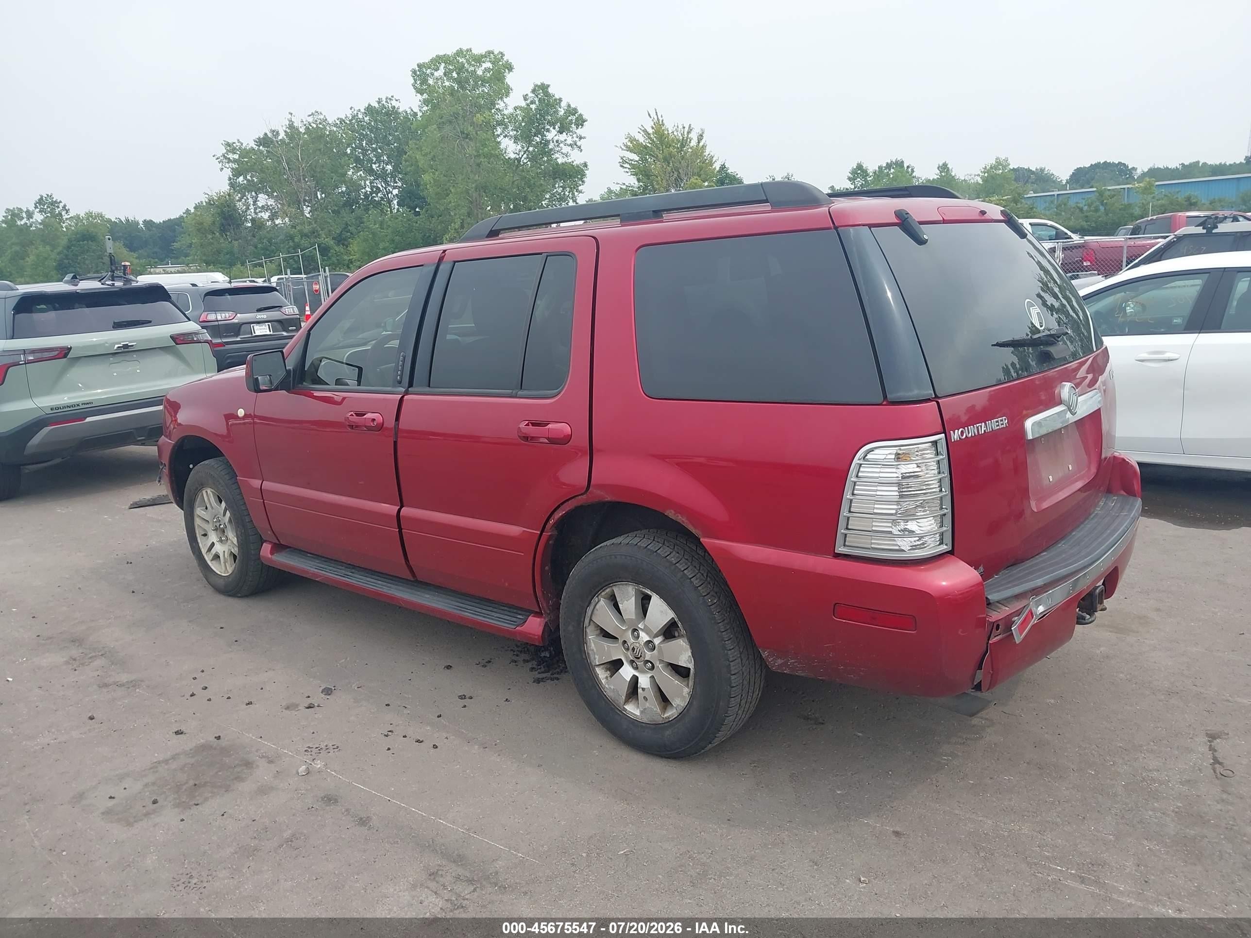 2006 Mercury Mountaineer Luxury Red vin: 4M2EU47E16UJ05855