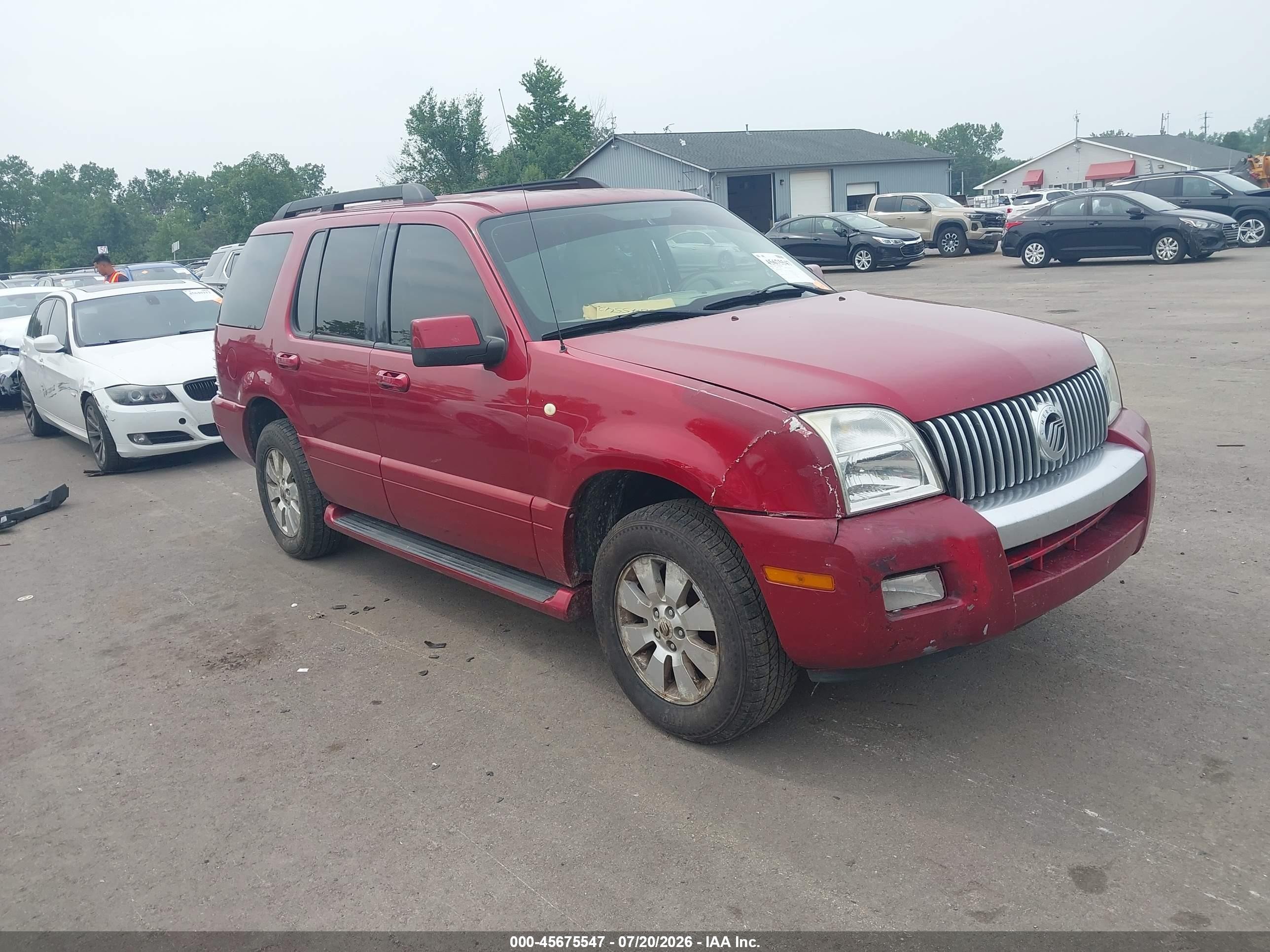 2006 Mercury Mountaineer Luxury Red vin: 4M2EU47E16UJ05855