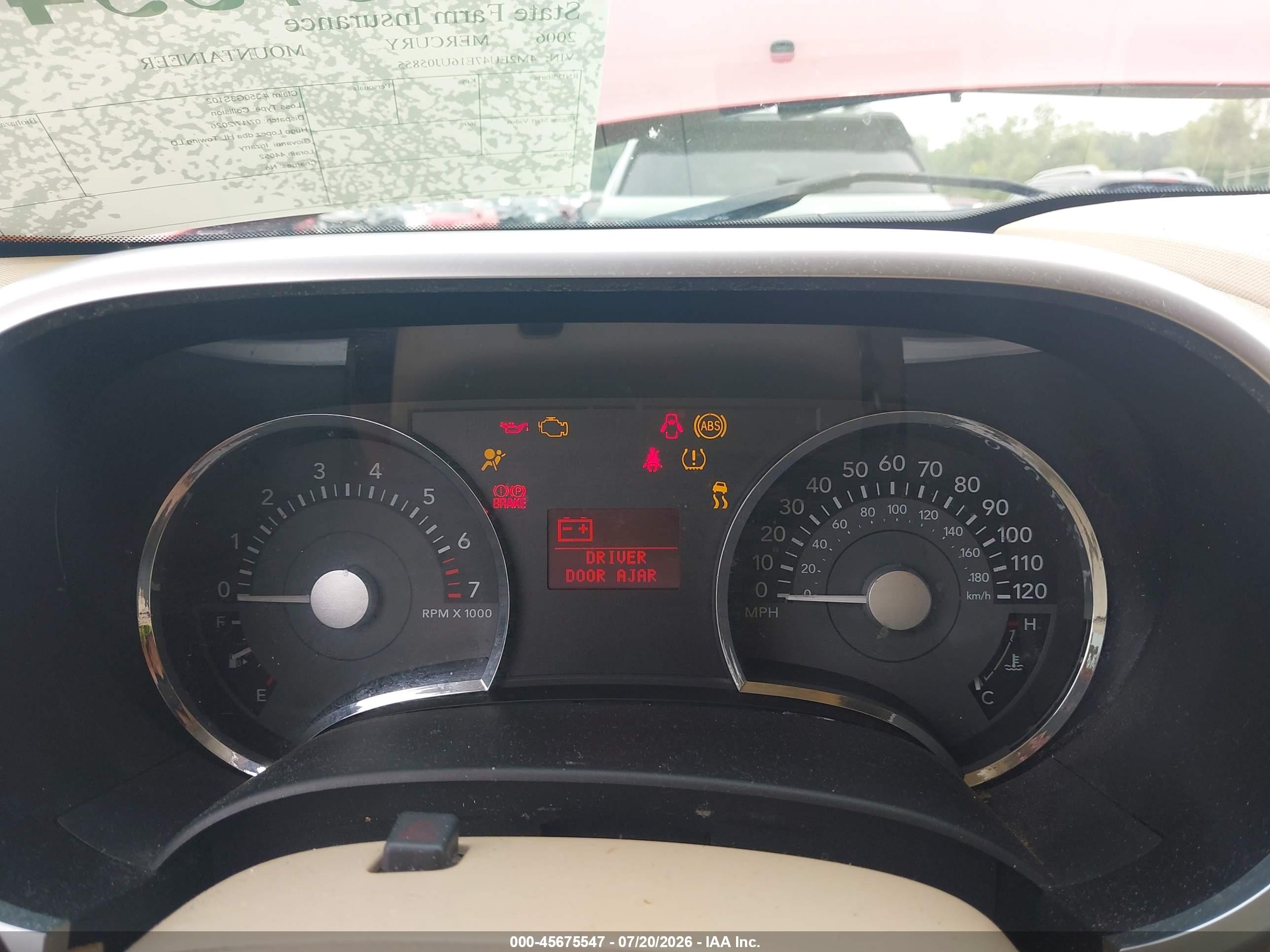 2006 Mercury Mountaineer Luxury Red vin: 4M2EU47E16UJ05855