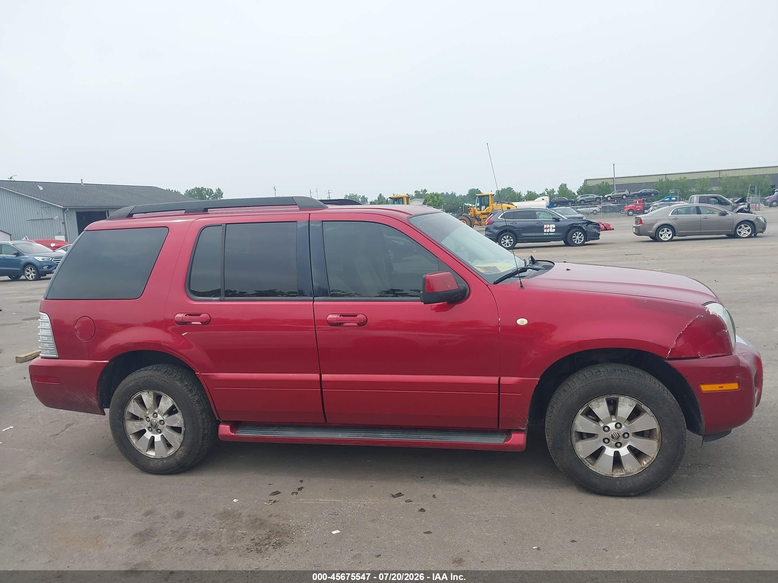 2006 Mercury Mountaineer Luxury Red vin: 4M2EU47E16UJ05855