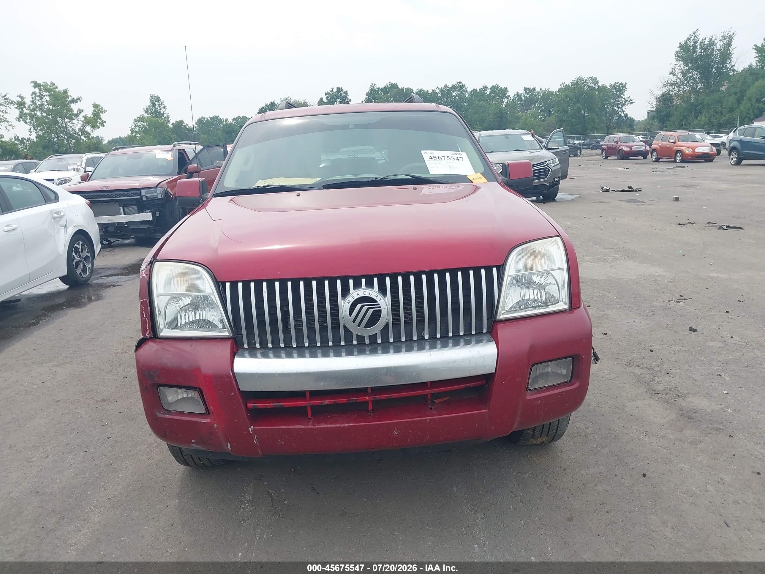 2006 Mercury Mountaineer Luxury Red vin: 4M2EU47E16UJ05855