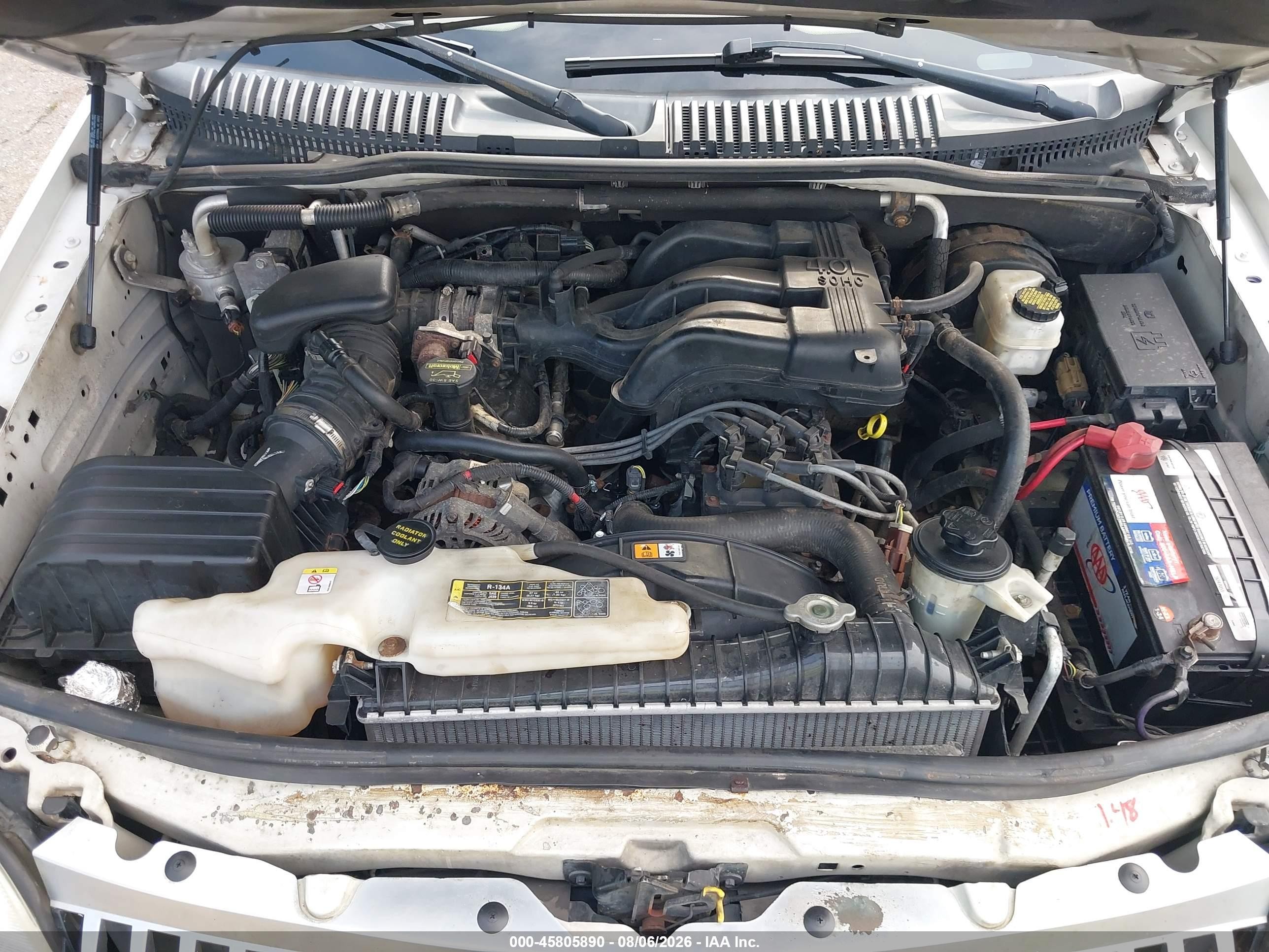 2009 Mercury Mountaineer   White vin: 4M2EU47E39UJ01066