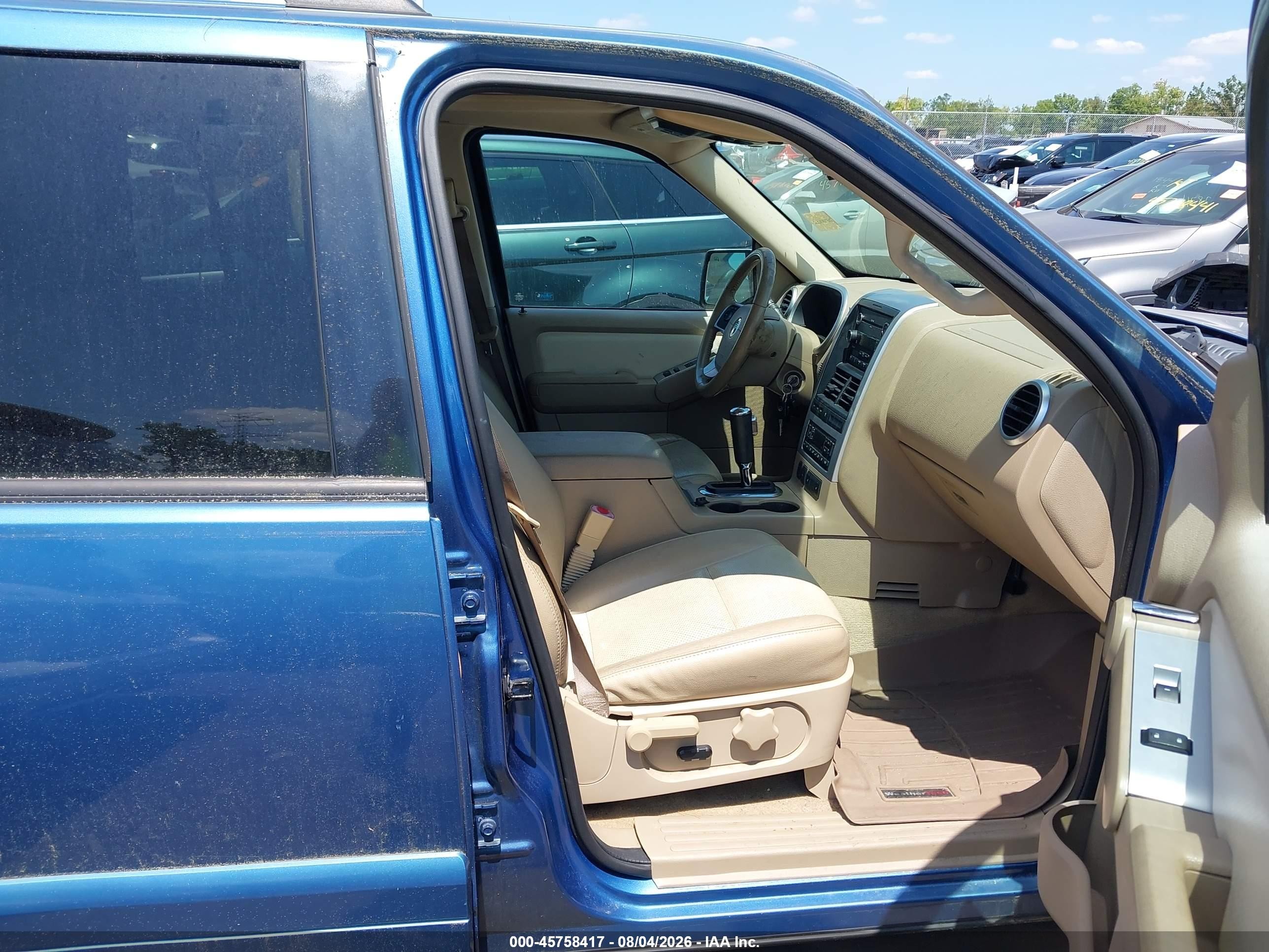 2009 Mercury Mountaineer   Blue vin: 4M2EU47E59UJ00047