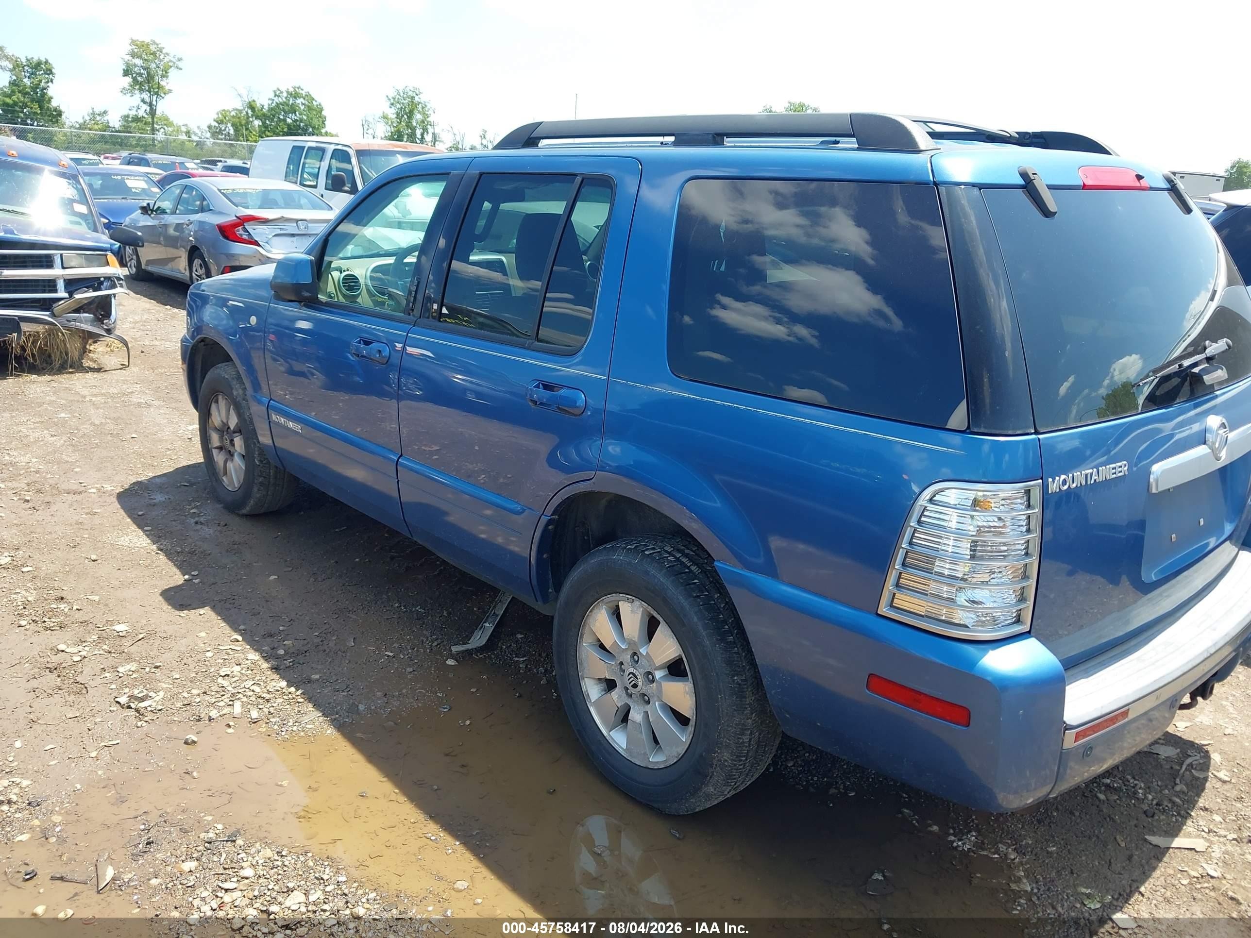 2009 Mercury Mountaineer   Blue vin: 4M2EU47E59UJ00047
