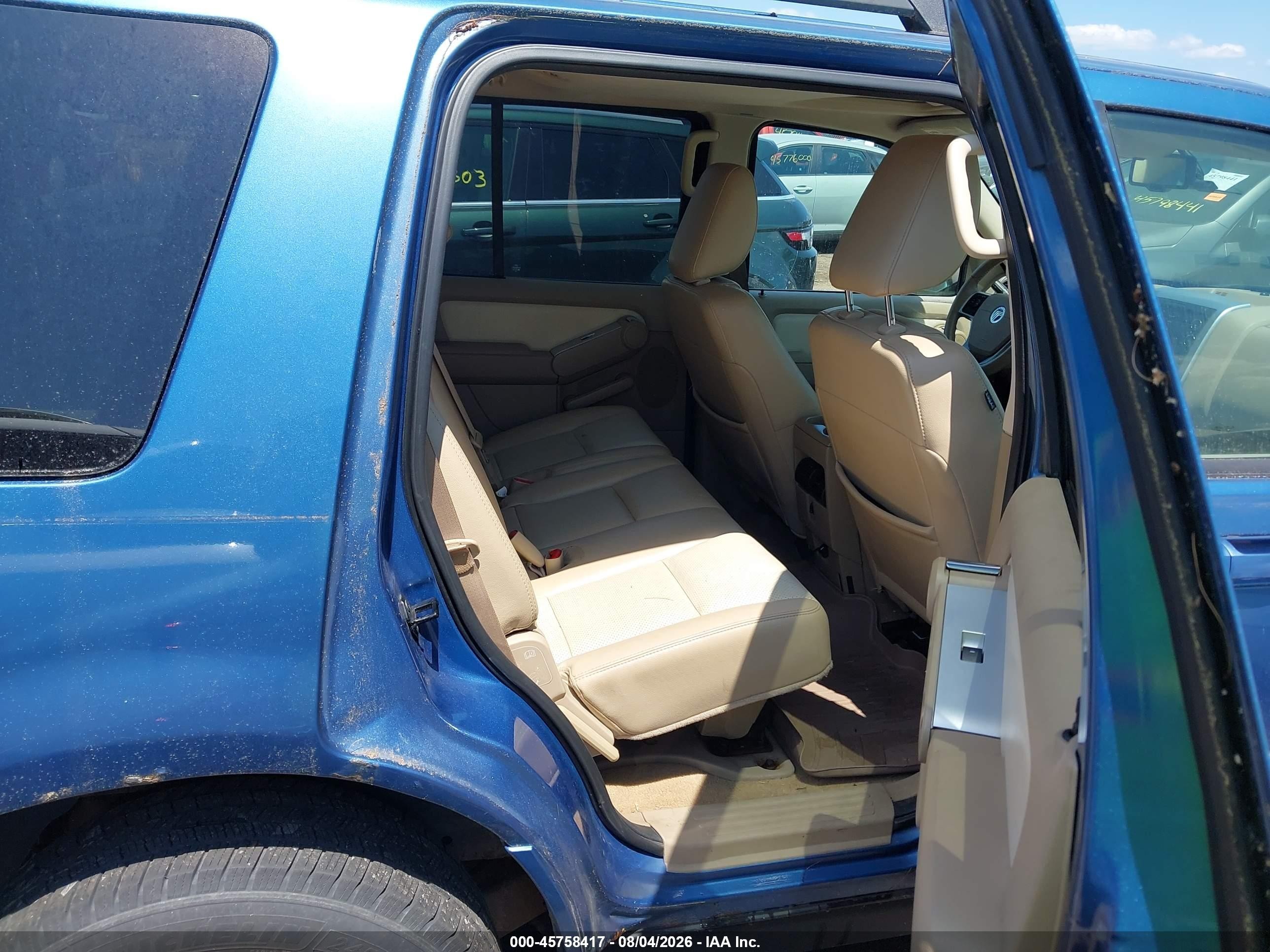 2009 Mercury Mountaineer   Blue vin: 4M2EU47E59UJ00047