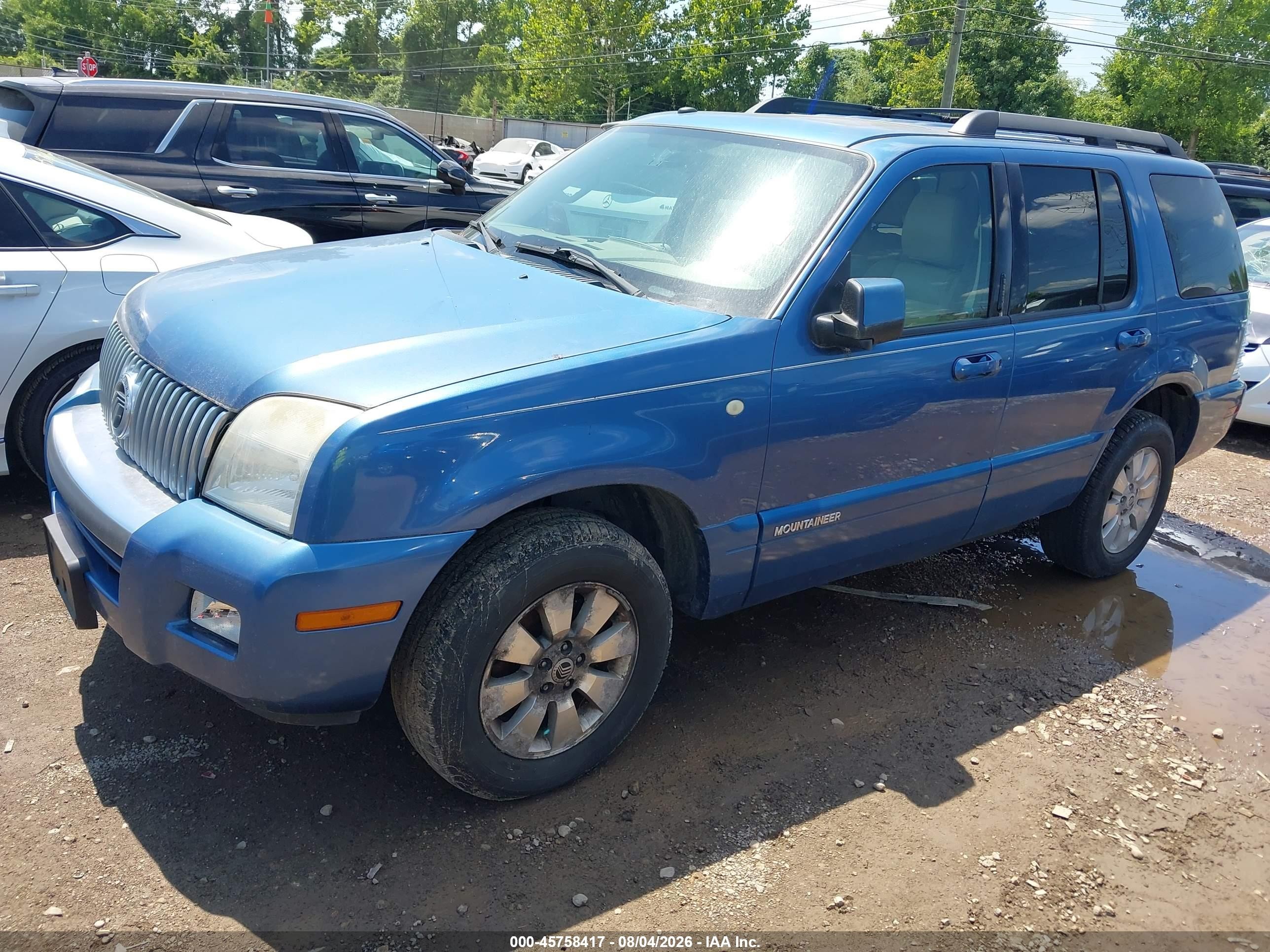 2009 Mercury Mountaineer   Blue vin: 4M2EU47E59UJ00047