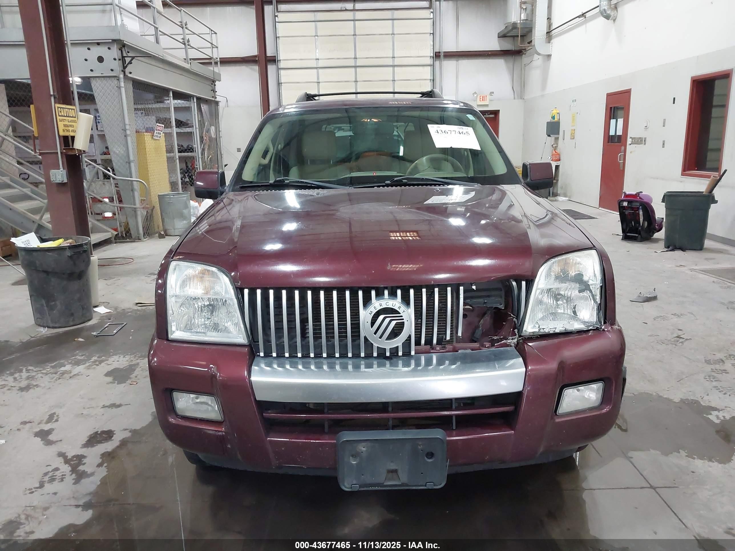 2007 Mercury Mountaineer   Red vin: 4M2EU47E67UJ22006