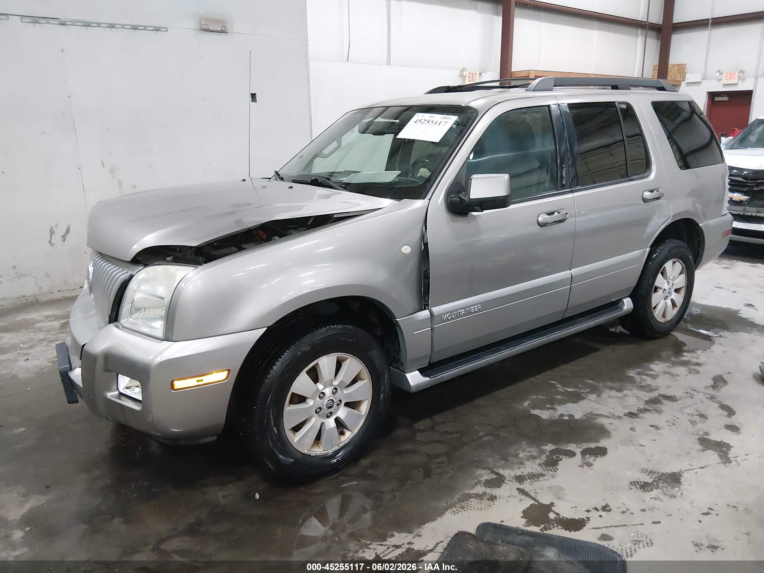 2008 Mercury Mountaineer   Gray vin: 4M2EU47E88UJ08562