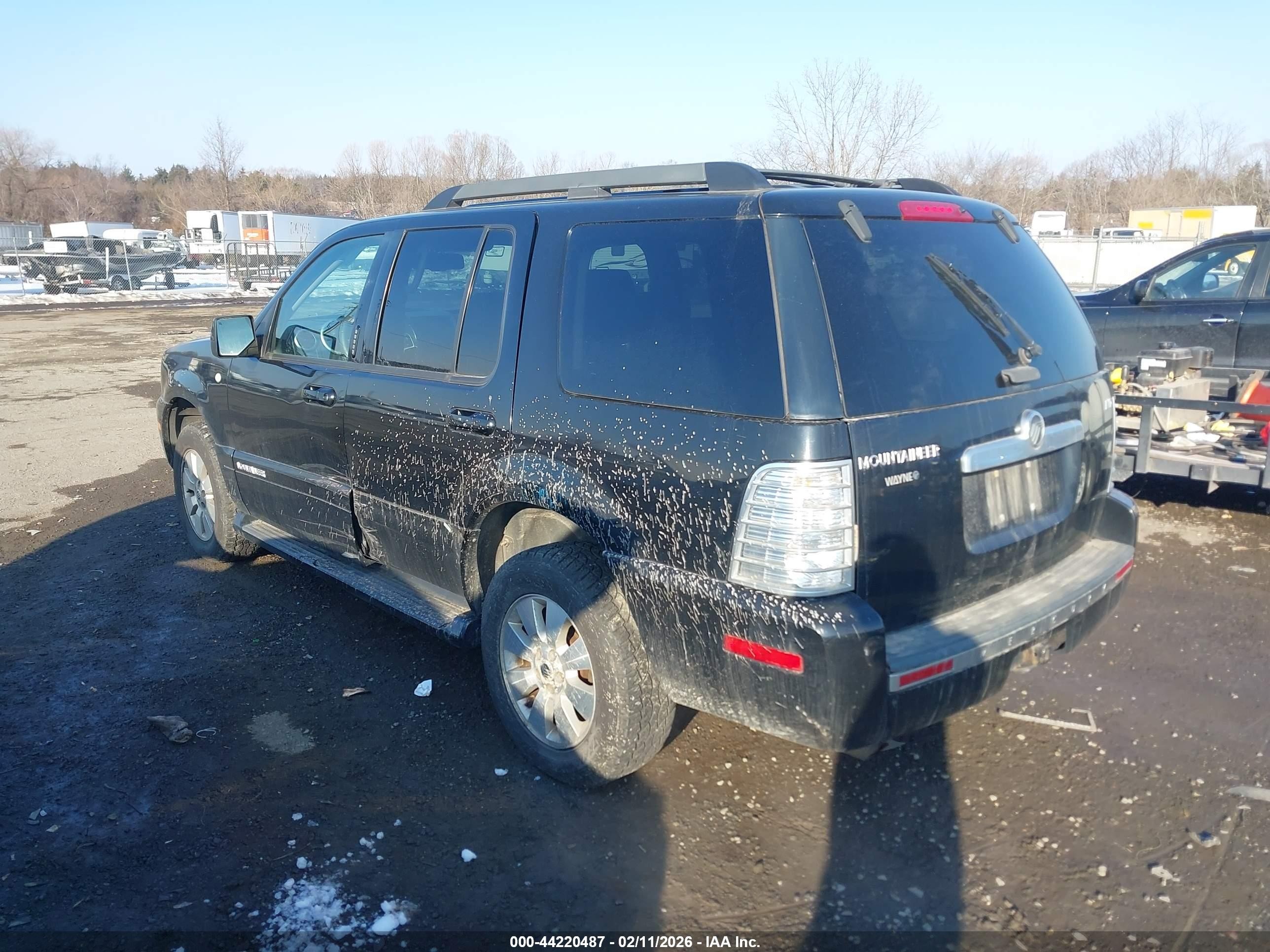2007 Mercury Mountaineer   Black vin: 4M2EU47E97UJ00596