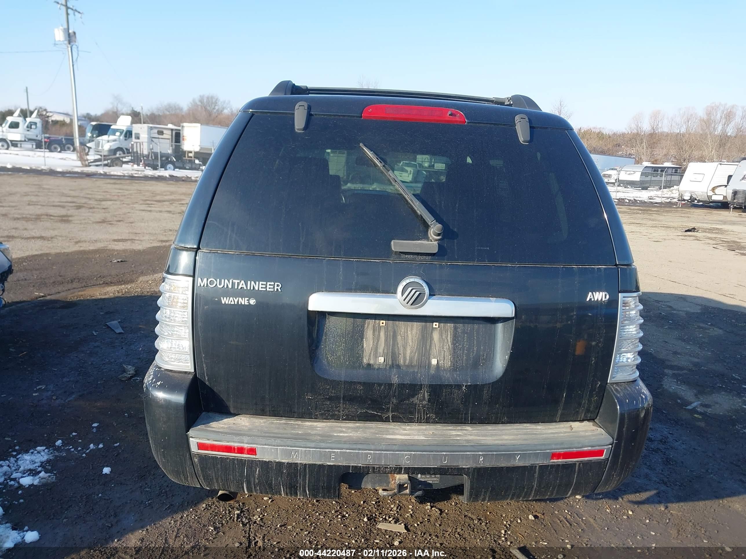 2007 Mercury Mountaineer   Black vin: 4M2EU47E97UJ00596