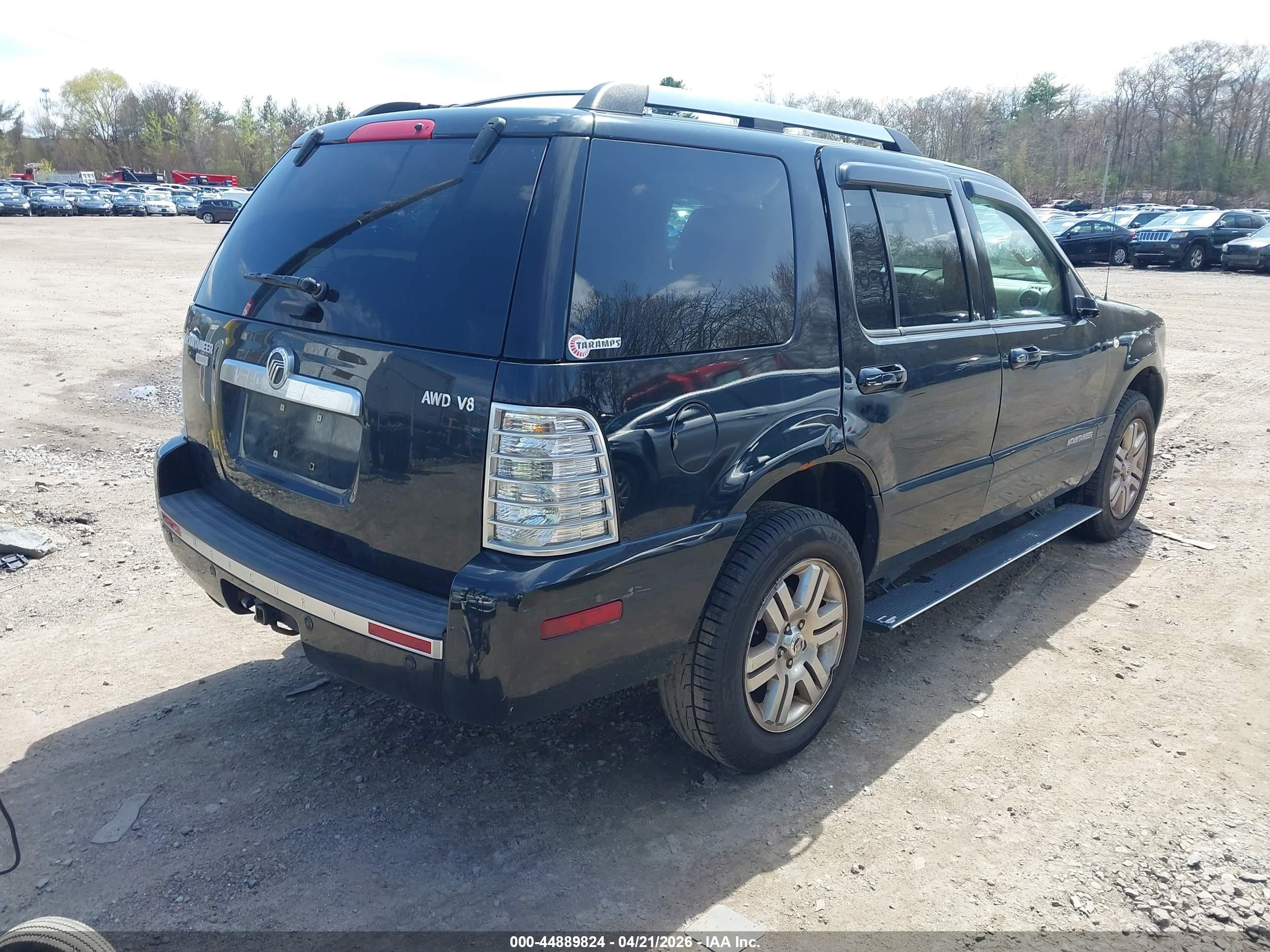 2009 Mercury Mountaineer Premier Black vin: 4M2EU48809UJ00983