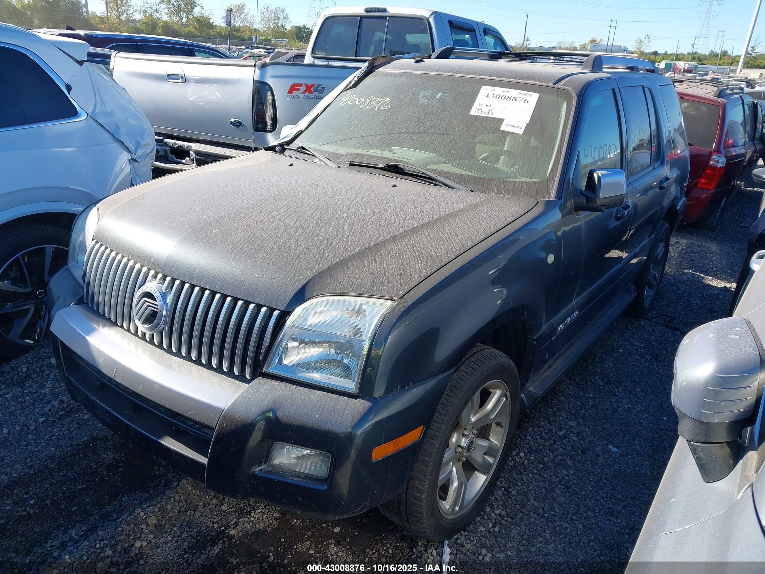 2009 Mercury Mountaineer Premier Black vin: 4M2EU48819UJ02032