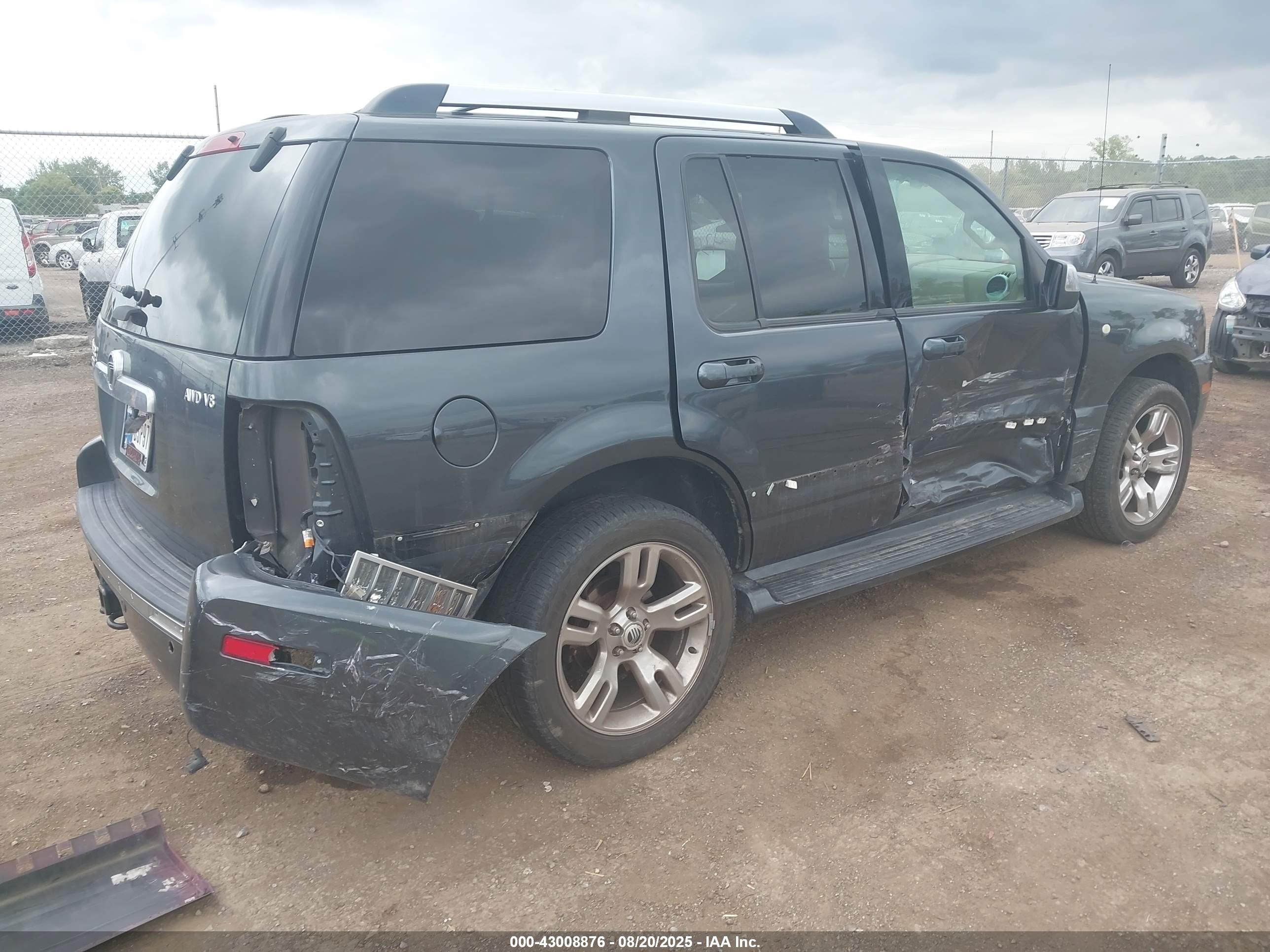 2009 Mercury Mountaineer Premier Black vin: 4M2EU48819UJ02032