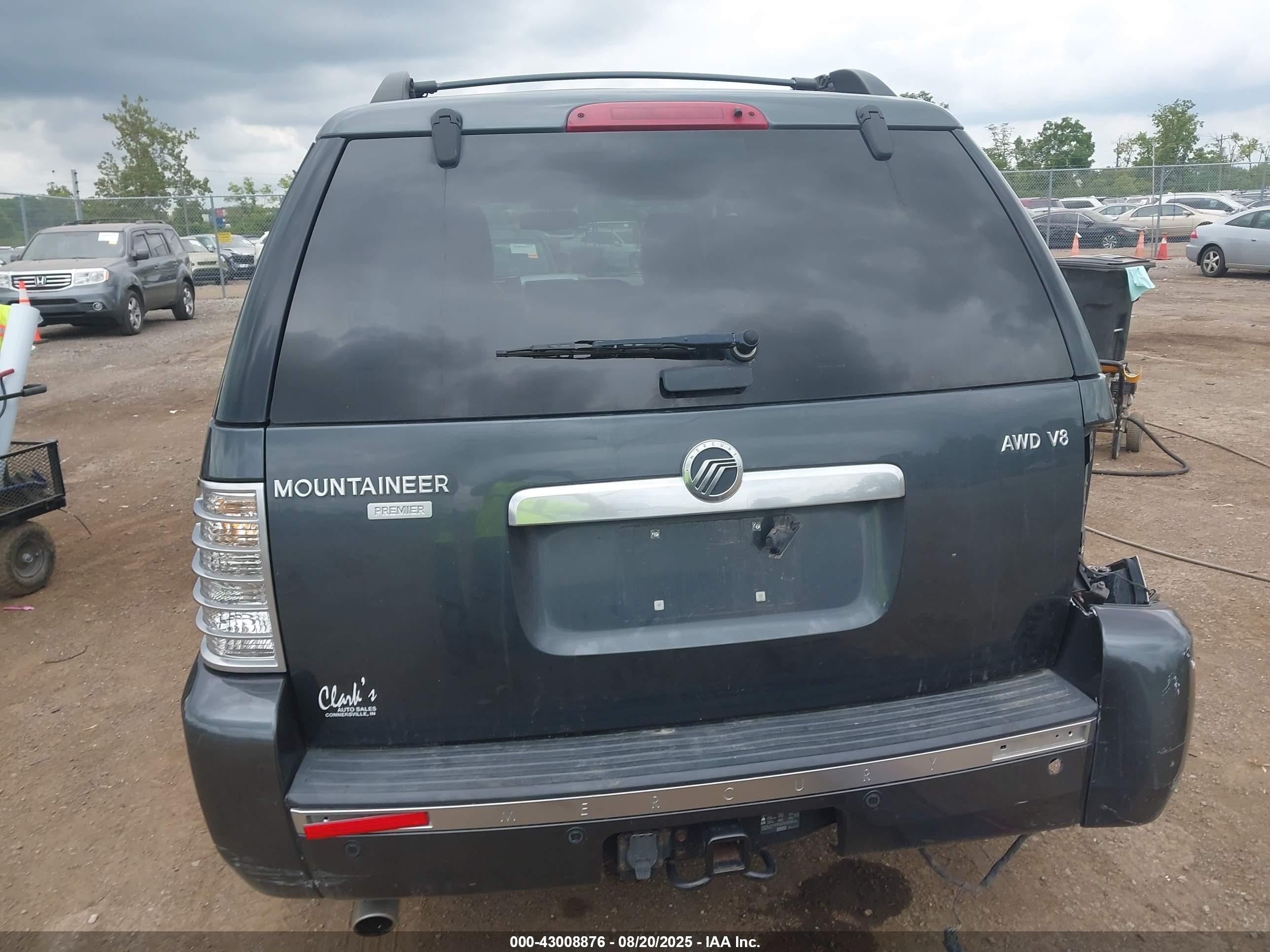 2009 Mercury Mountaineer Premier Black vin: 4M2EU48819UJ02032