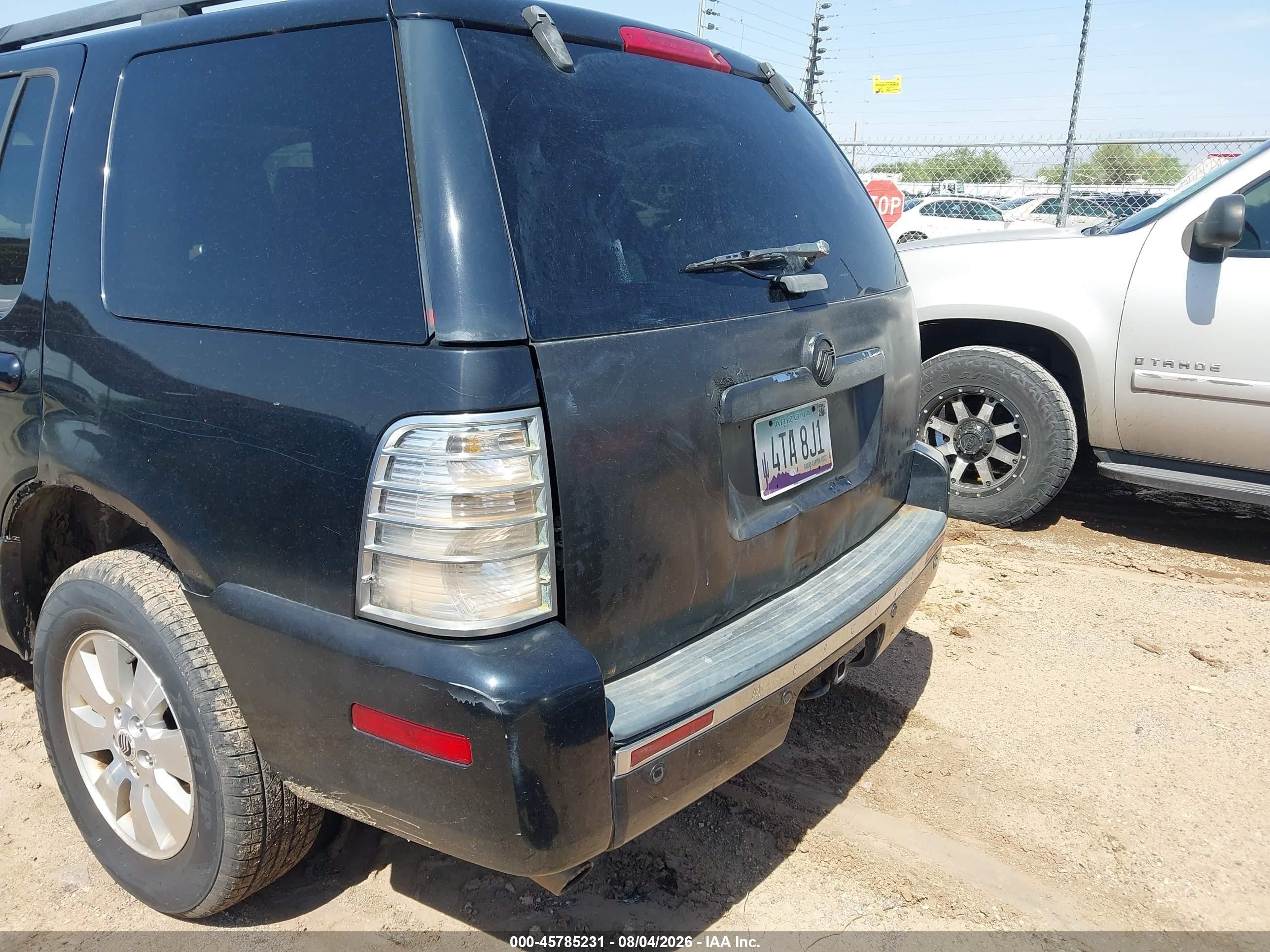 2006 Mercury Mountaineer Premier Black vin: 4M2EU48866UJ03902