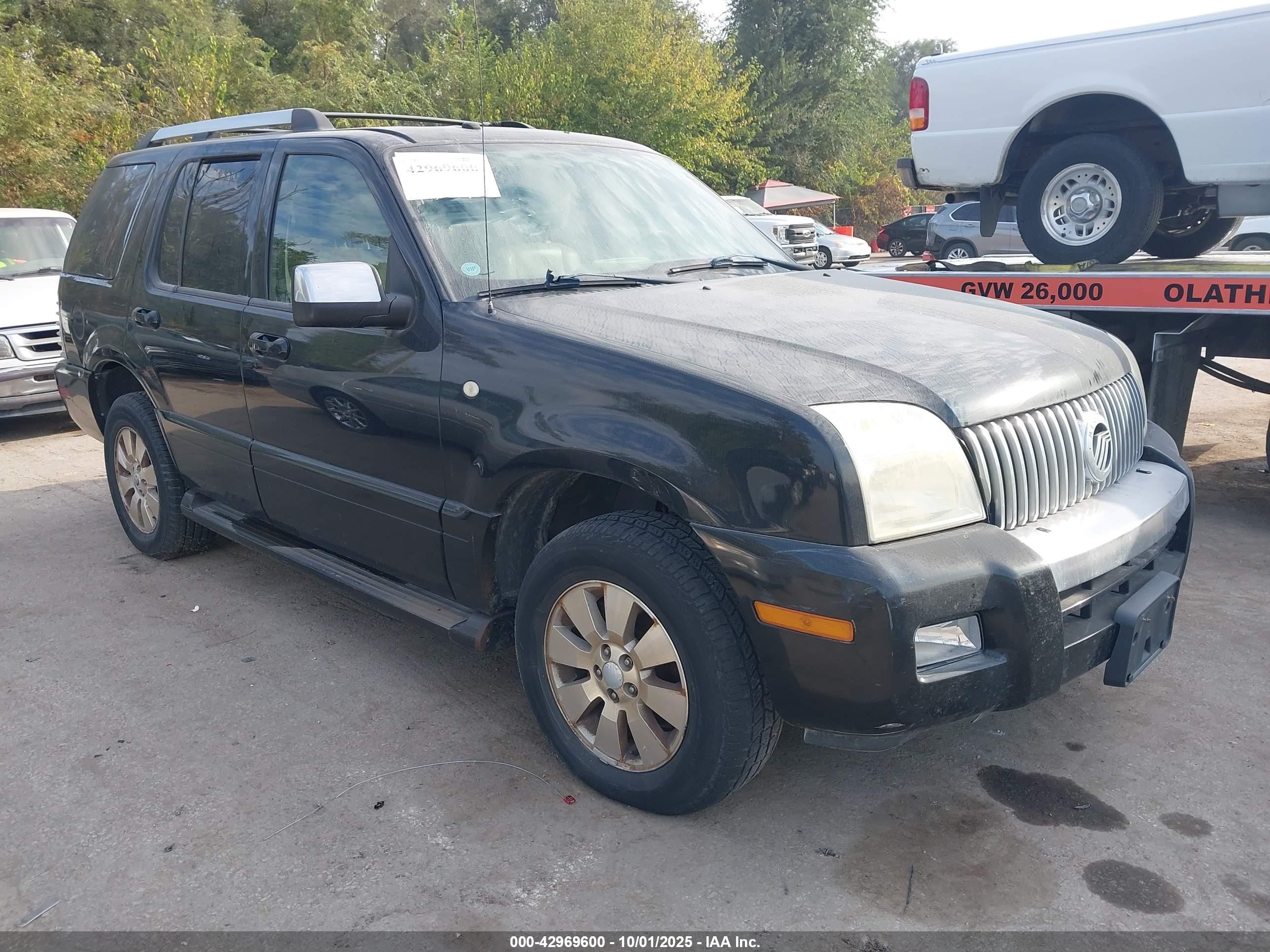 2006 Mercury Mountaineer Premier Black vin: 4M2EU48866UJ22577