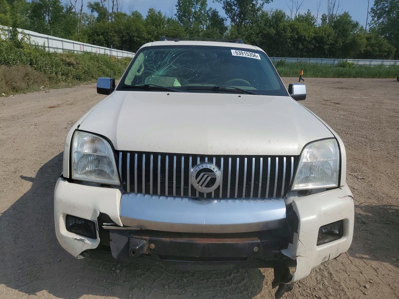 2008 Mercury Mountaineer Premier White vin: 4M2EU48868UJ05877