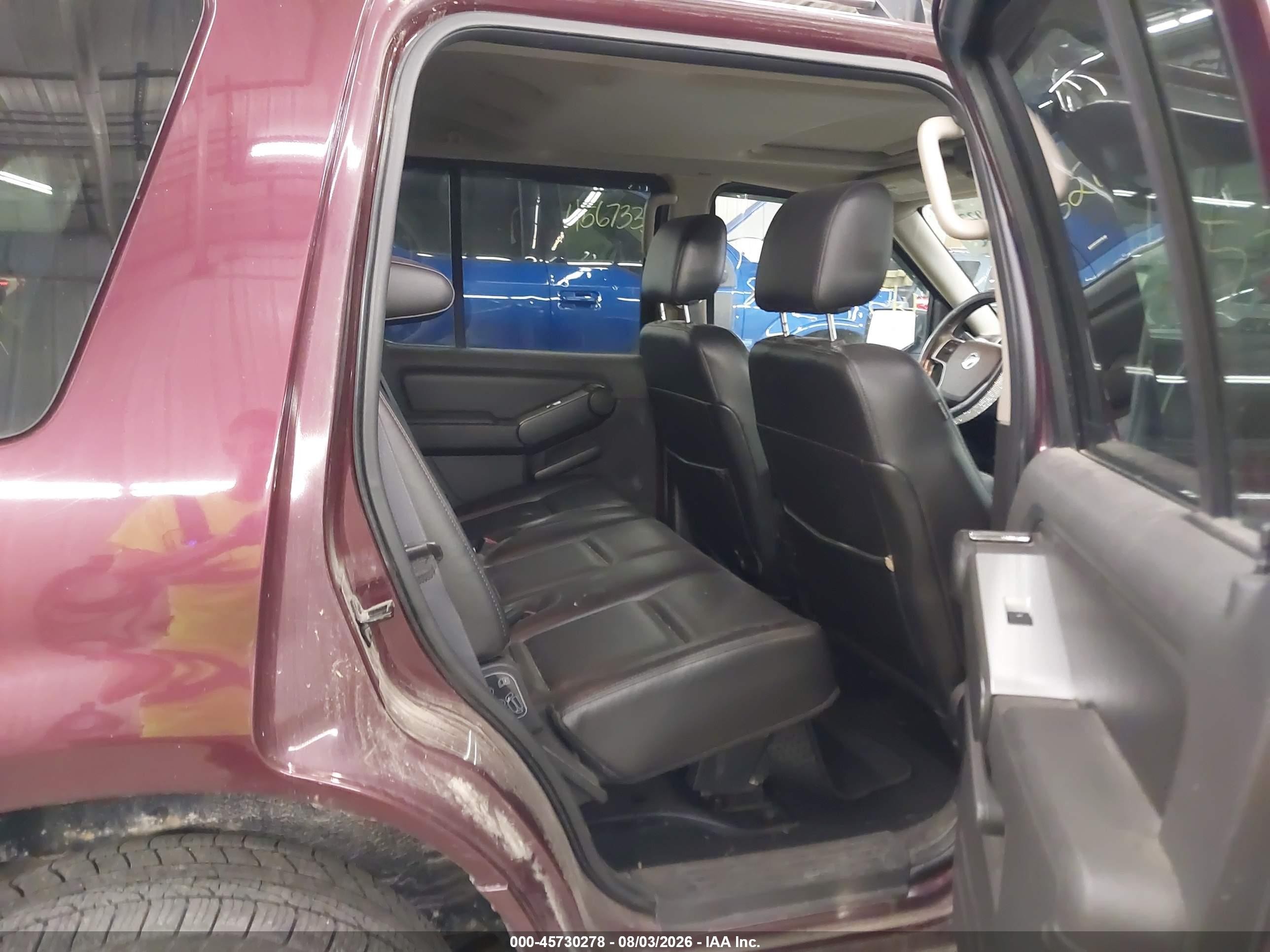 2008 Mercury Mountaineer Premier Maroon vin: 4M2EU48878UJ11526