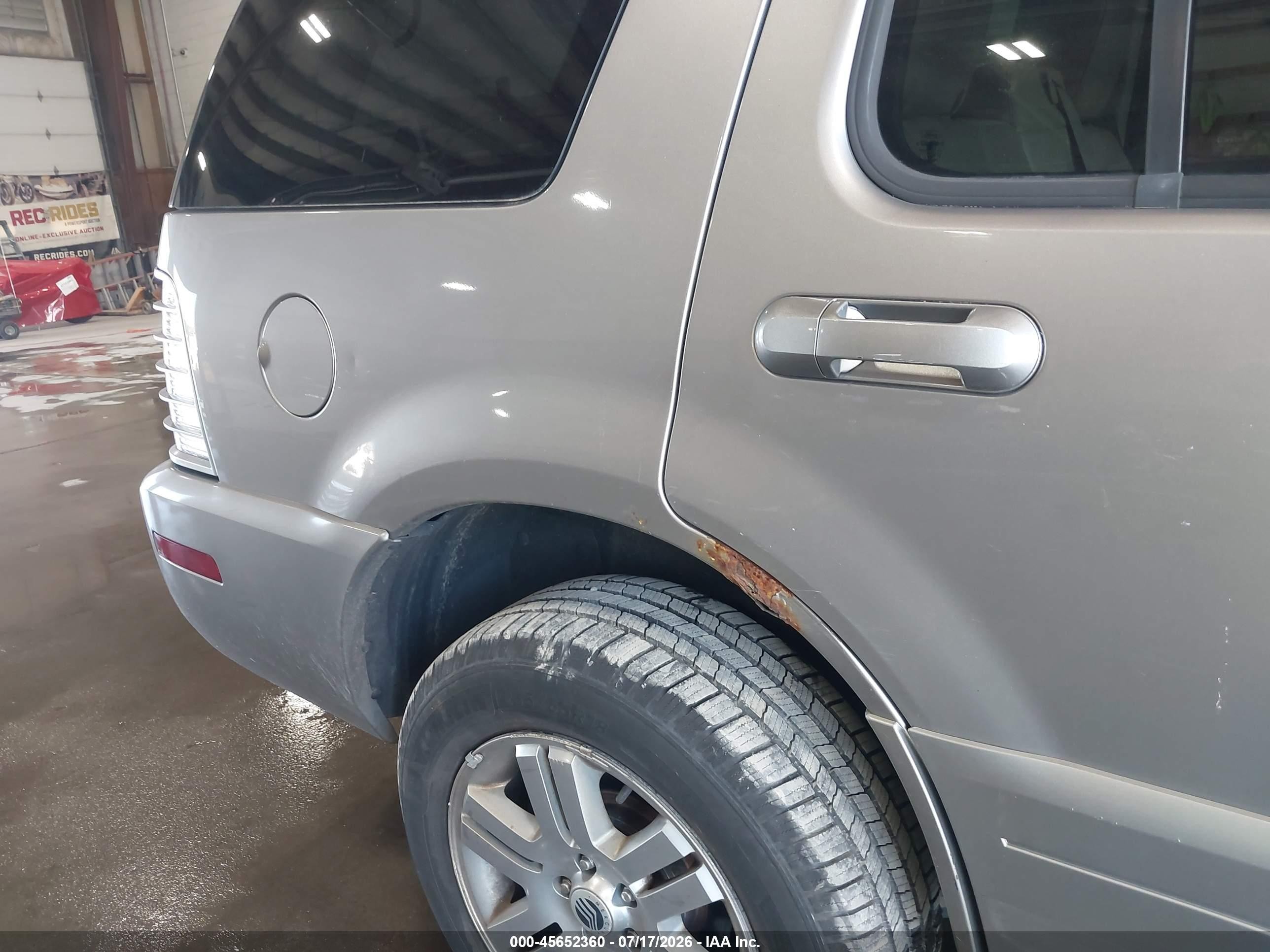 2008 Mercury Mountaineer Premier Gray vin: 4M2EU48888UJ14323