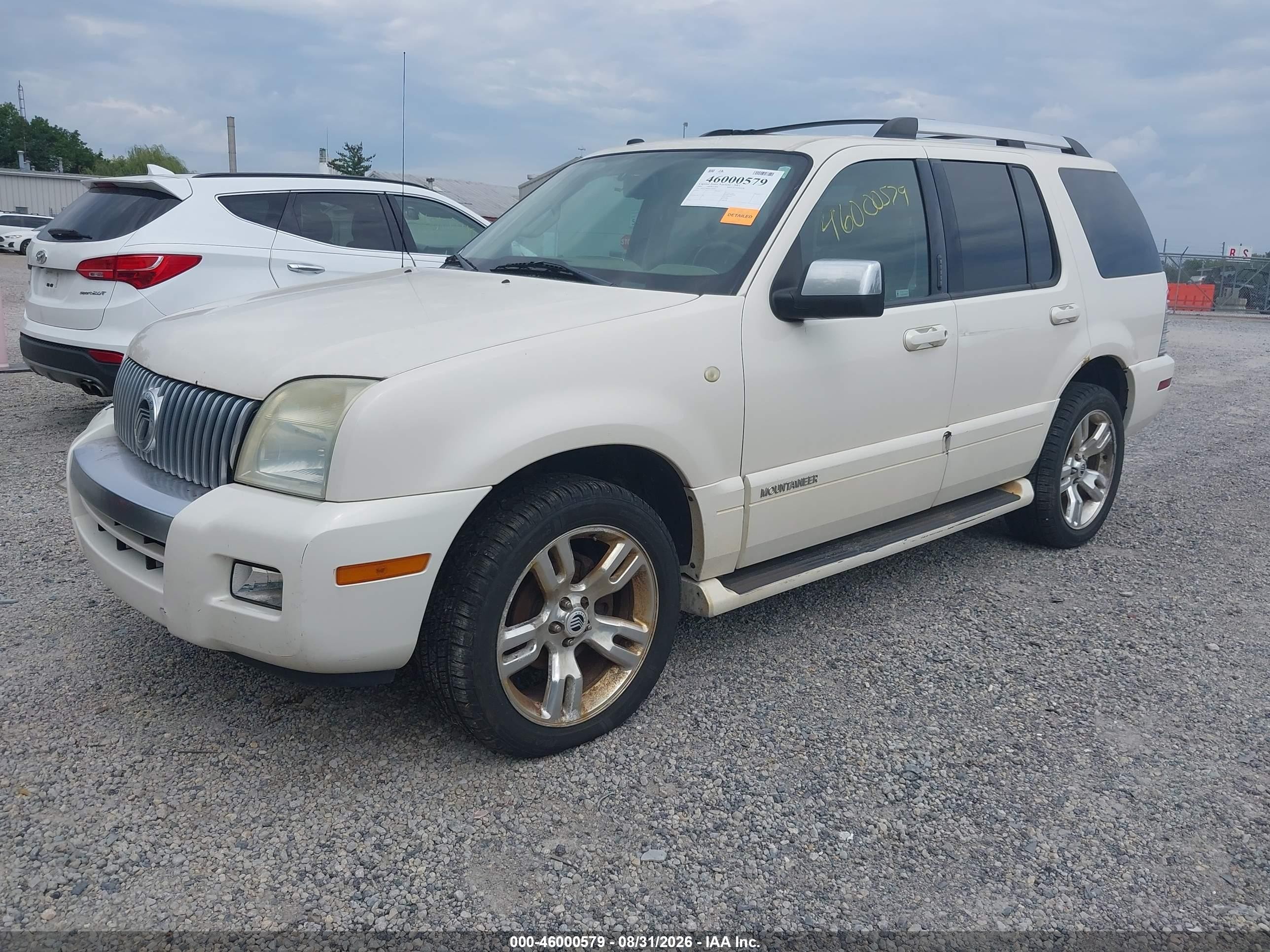 2009 Mercury Mountaineer Premier White vin: 4M2EU48889UJ01069