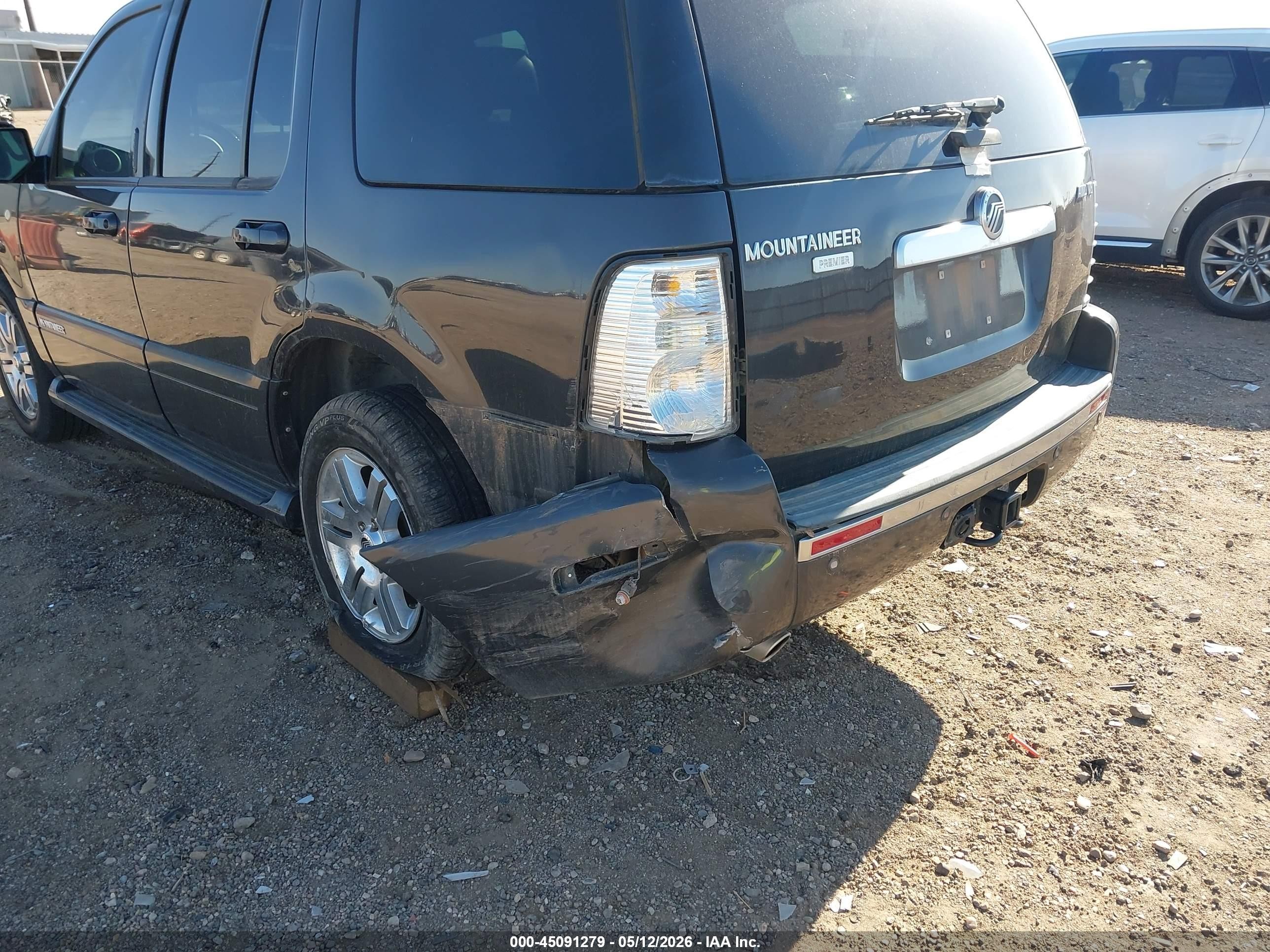 2007 Mercury Mountaineer Premier Black vin: 4M2EU488X7UJ00213