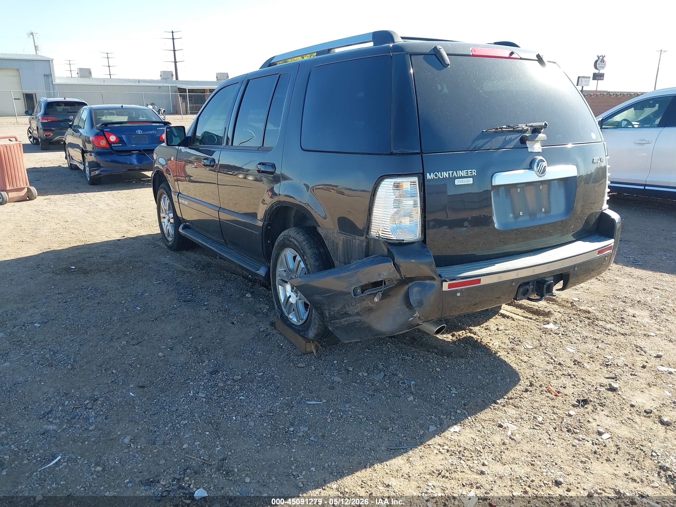 2007 Mercury Mountaineer Premier Black vin: 4M2EU488X7UJ00213