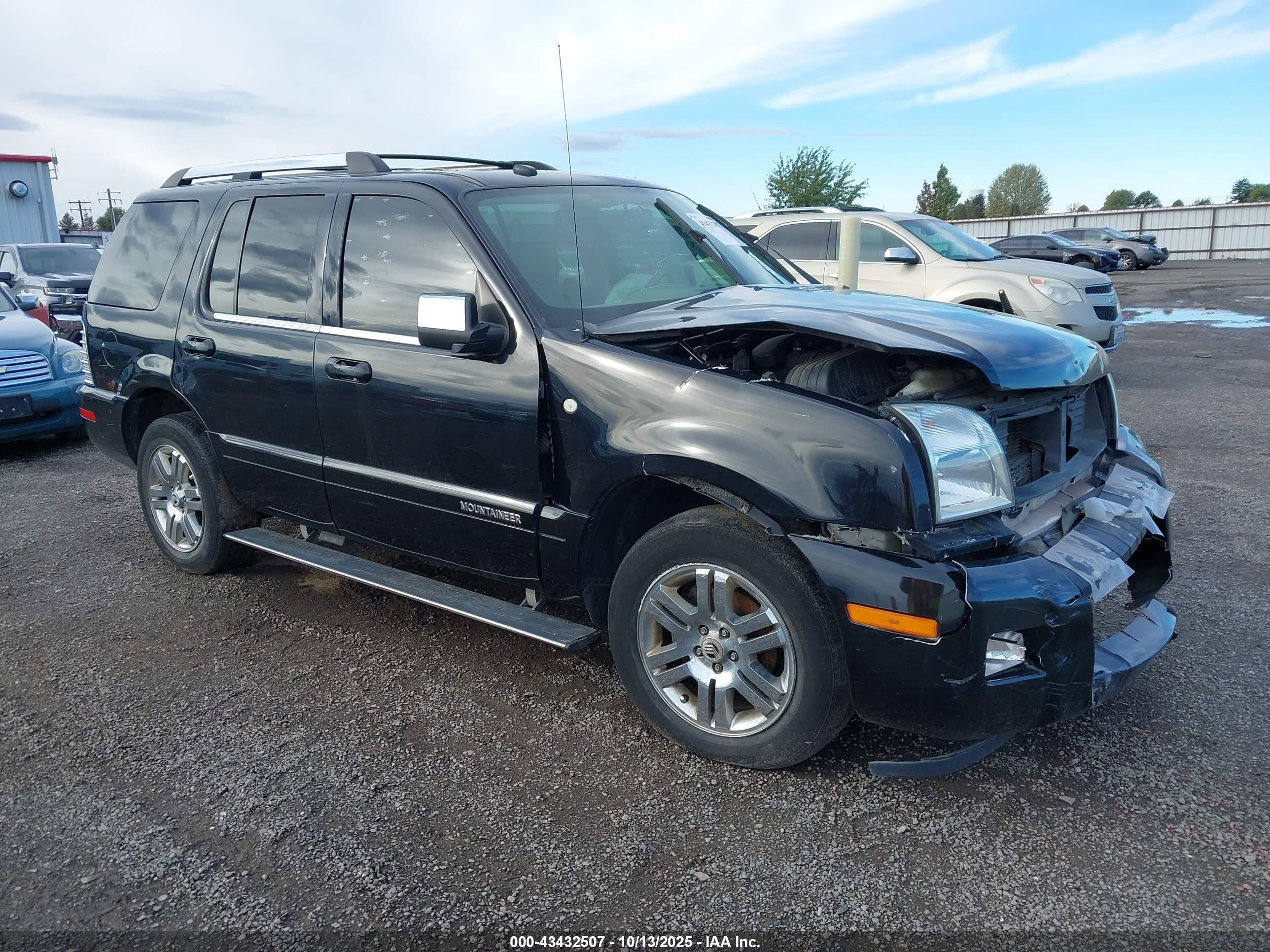 2008 Mercury Mountaineer Premier Black vin: 4M2EU48E28UJ03128