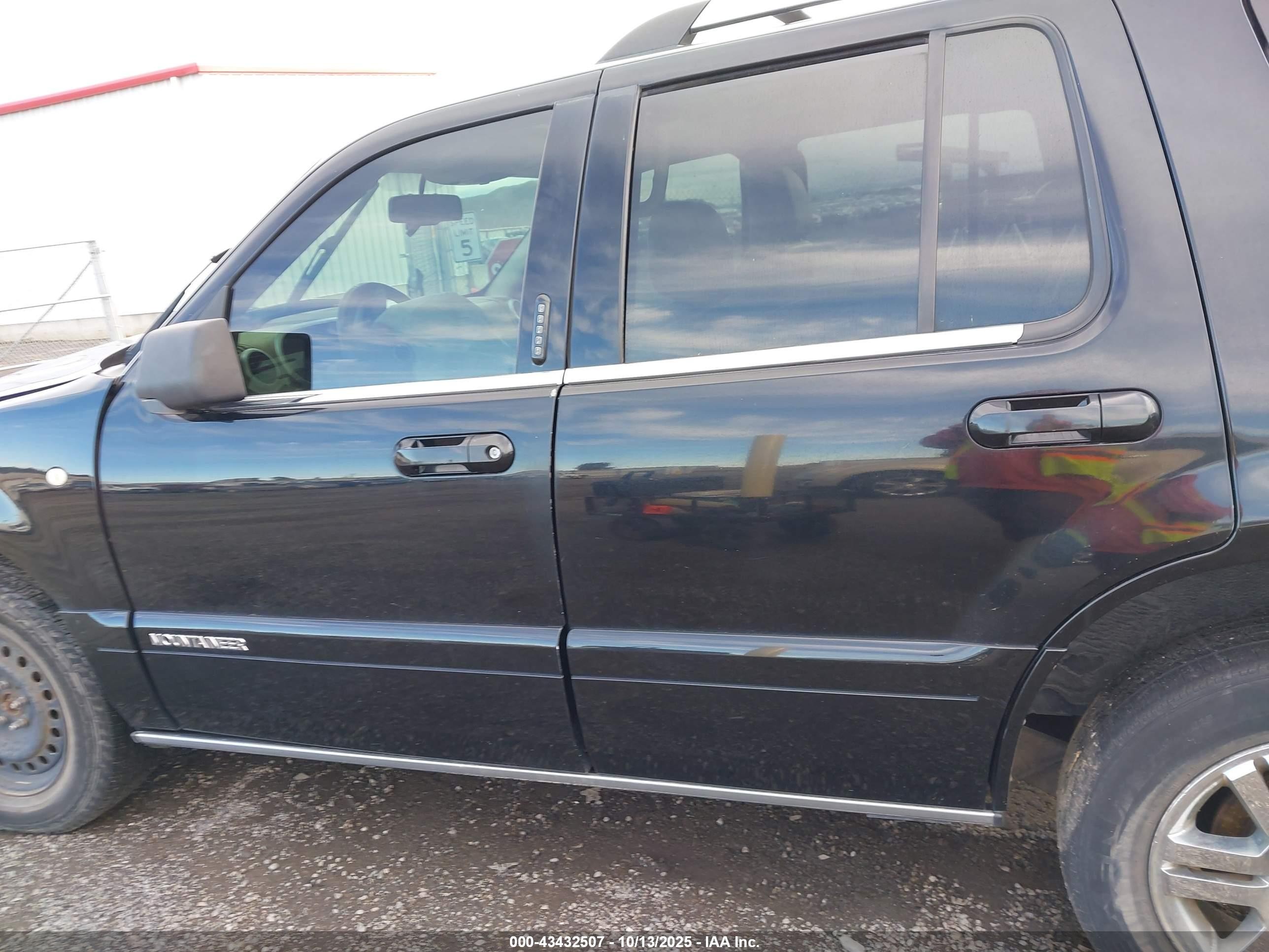 2008 Mercury Mountaineer Premier Black vin: 4M2EU48E28UJ03128