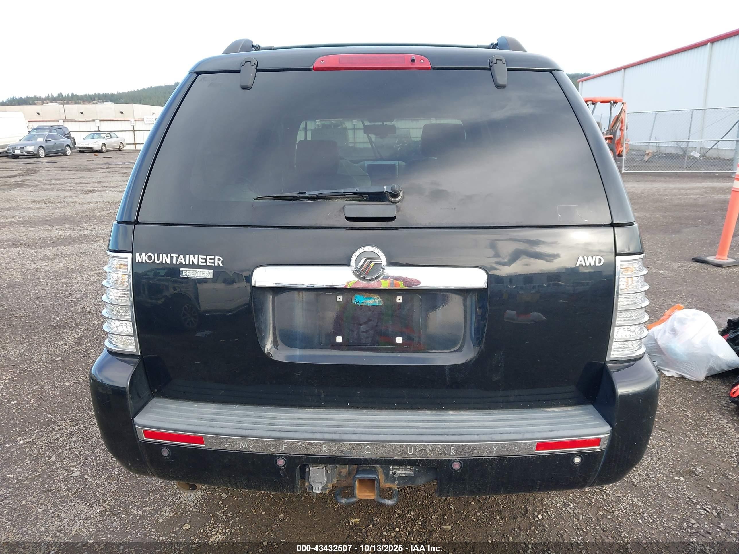 2008 Mercury Mountaineer Premier Black vin: 4M2EU48E28UJ03128