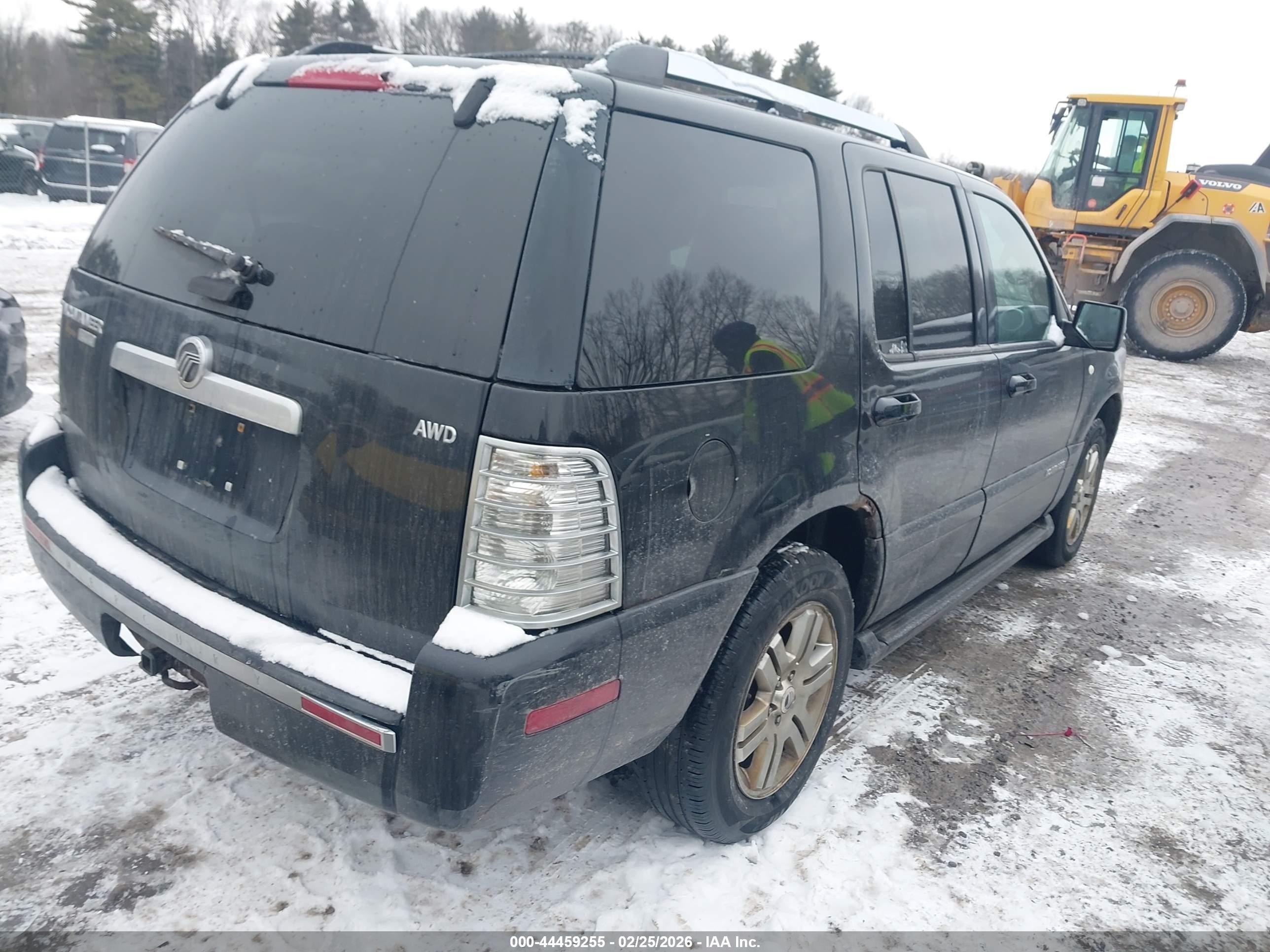 2009 Mercury Mountaineer Premier Черный vin: 4M2EU48E29UJ00263