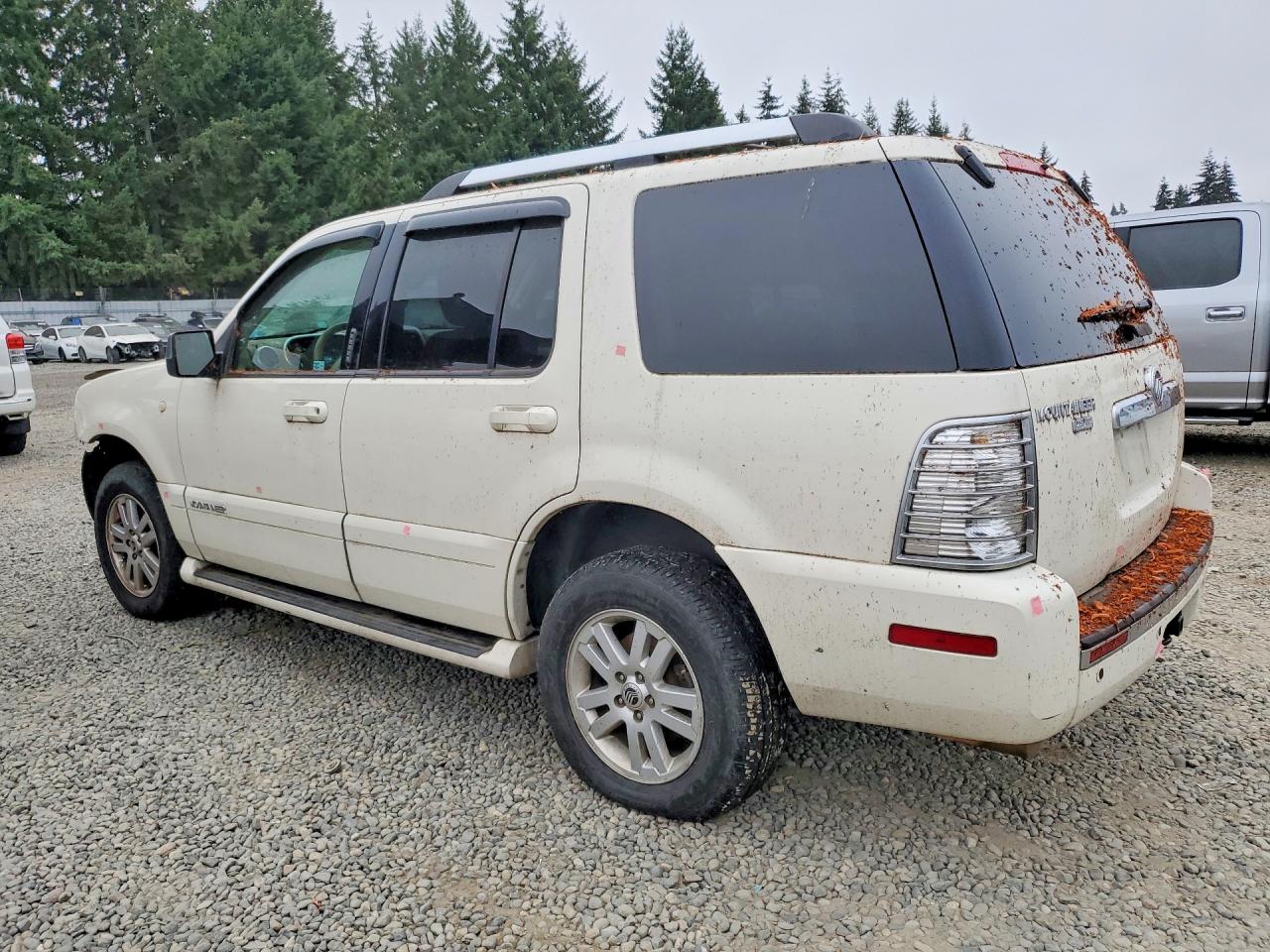2009 Mercury Mountaineer Premier White vin: 4M2EU48E79UJ02333