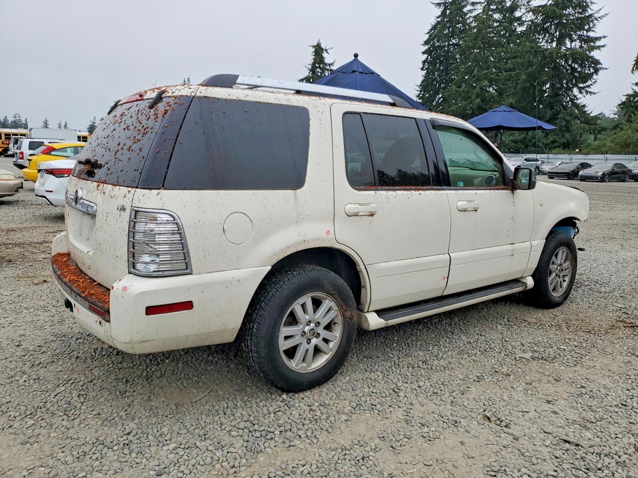 2009 Mercury Mountaineer Premier White vin: 4M2EU48E79UJ02333