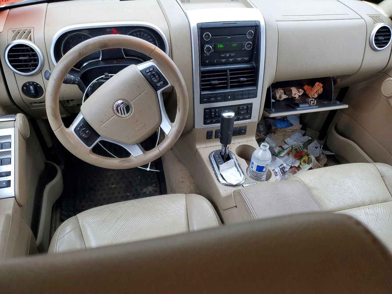 2009 Mercury Mountaineer Premier White vin: 4M2EU48E79UJ02333