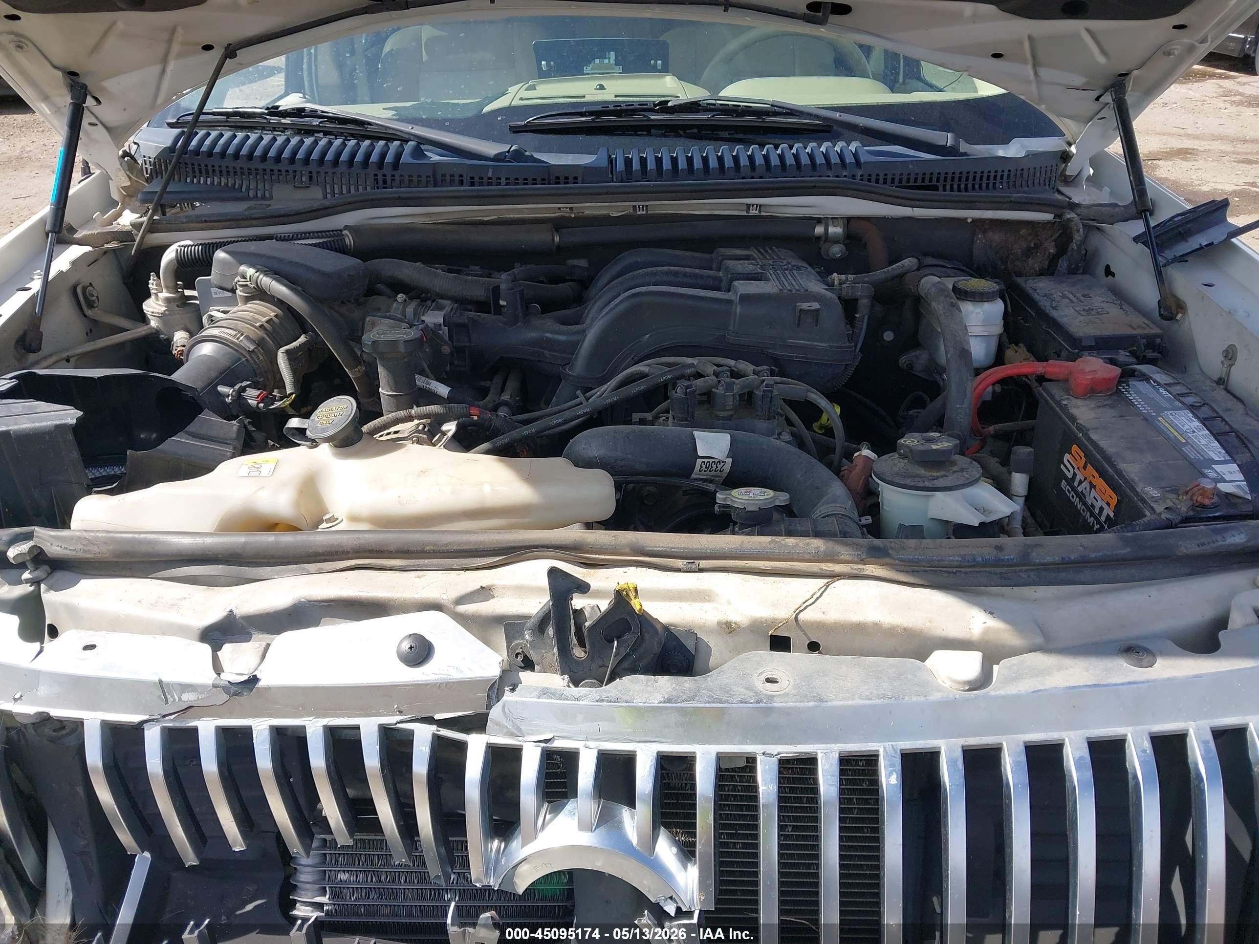 2007 Mercury Mountaineer Premier White vin: 4M2EU48E97UJ11418