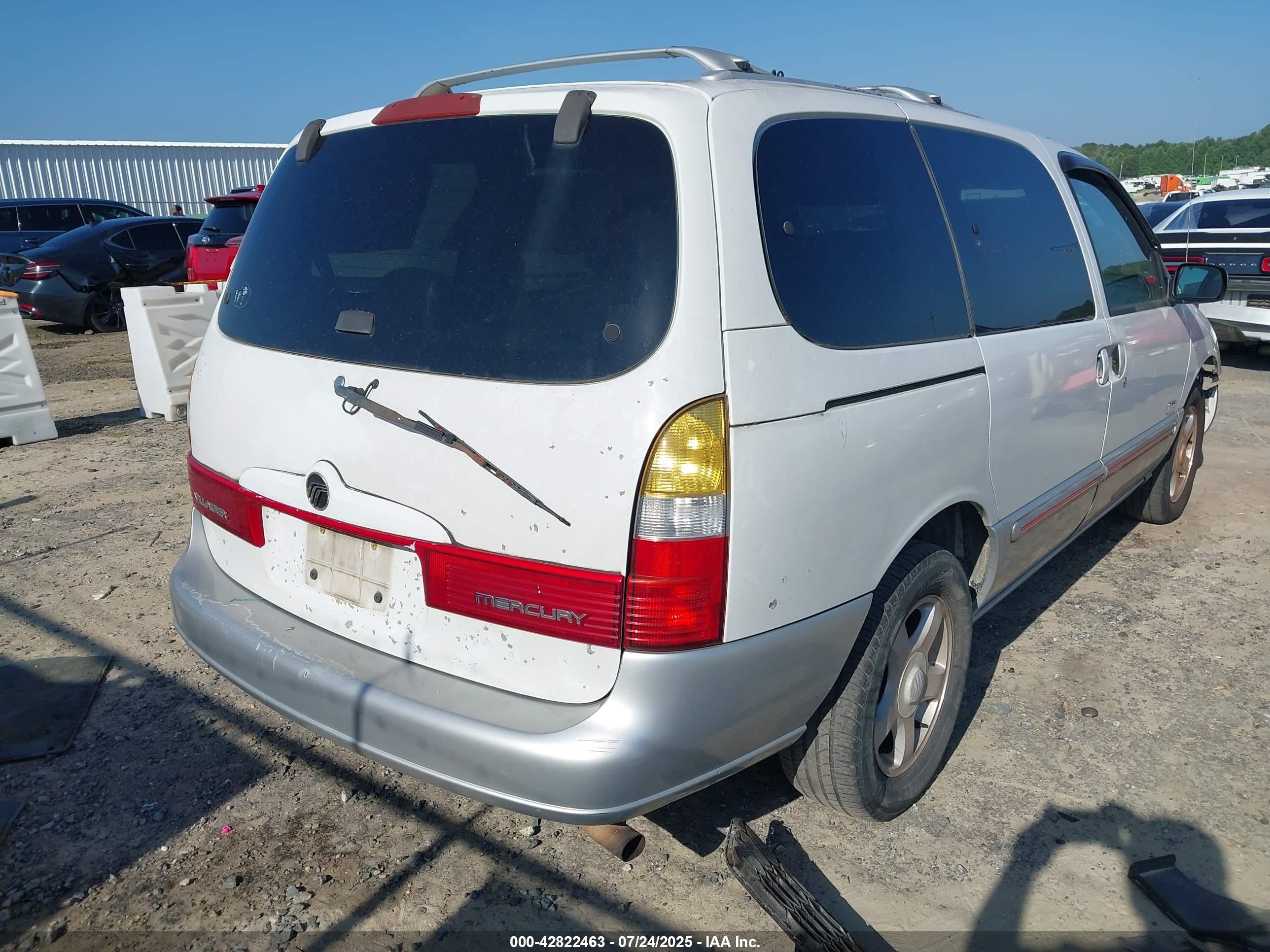 1999 Mercury Villager Estate/sport White vin: 4M2XV11T5XDJ13020