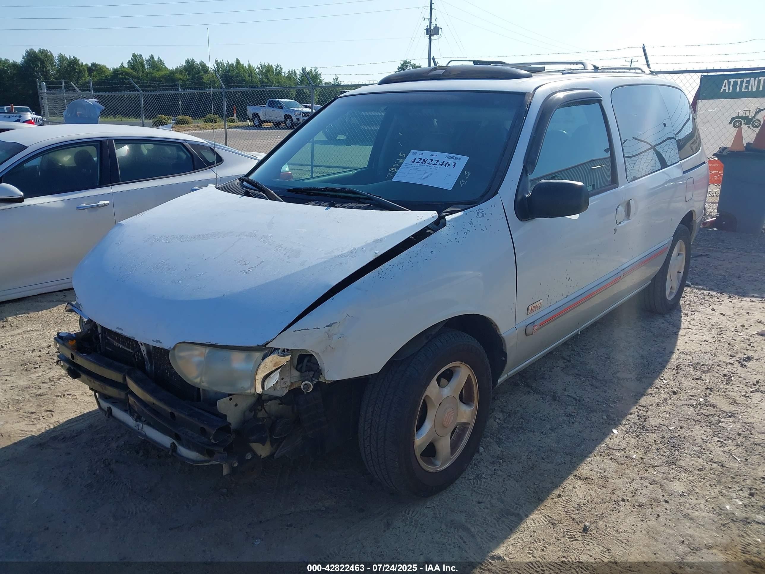 1999 Mercury Villager Estate/sport White vin: 4M2XV11T5XDJ13020