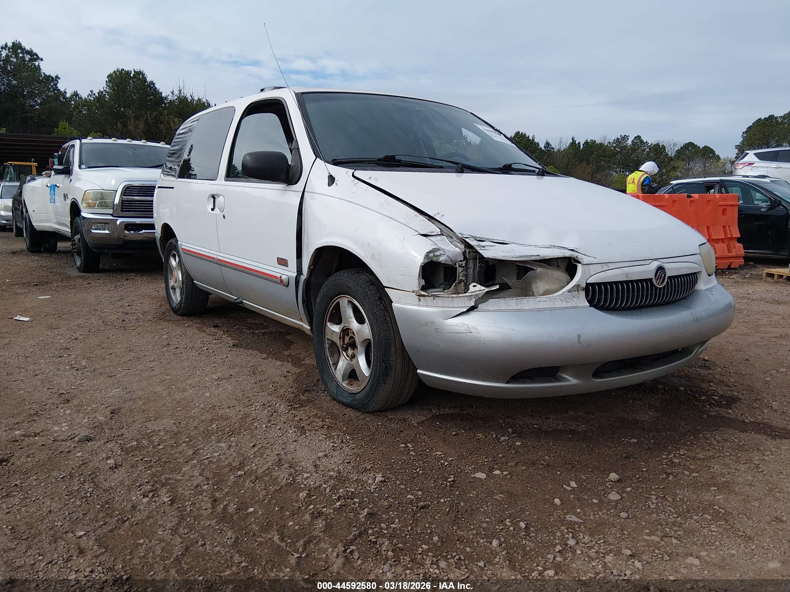 1999 Mercury Villager Estate/sport White vin: 4M2XV11T5XDJ32604